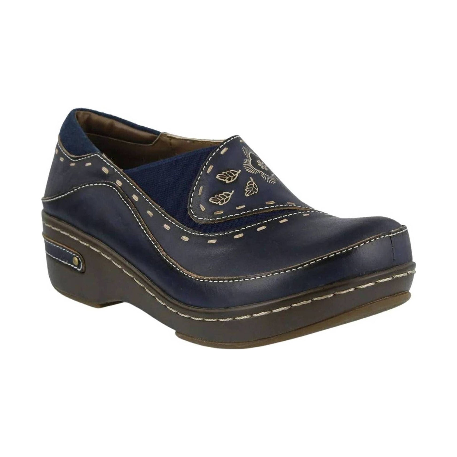 Spring Step L'artiste Women's Burbank Clogs - Navy by Lenny's Shoe & Apparel
