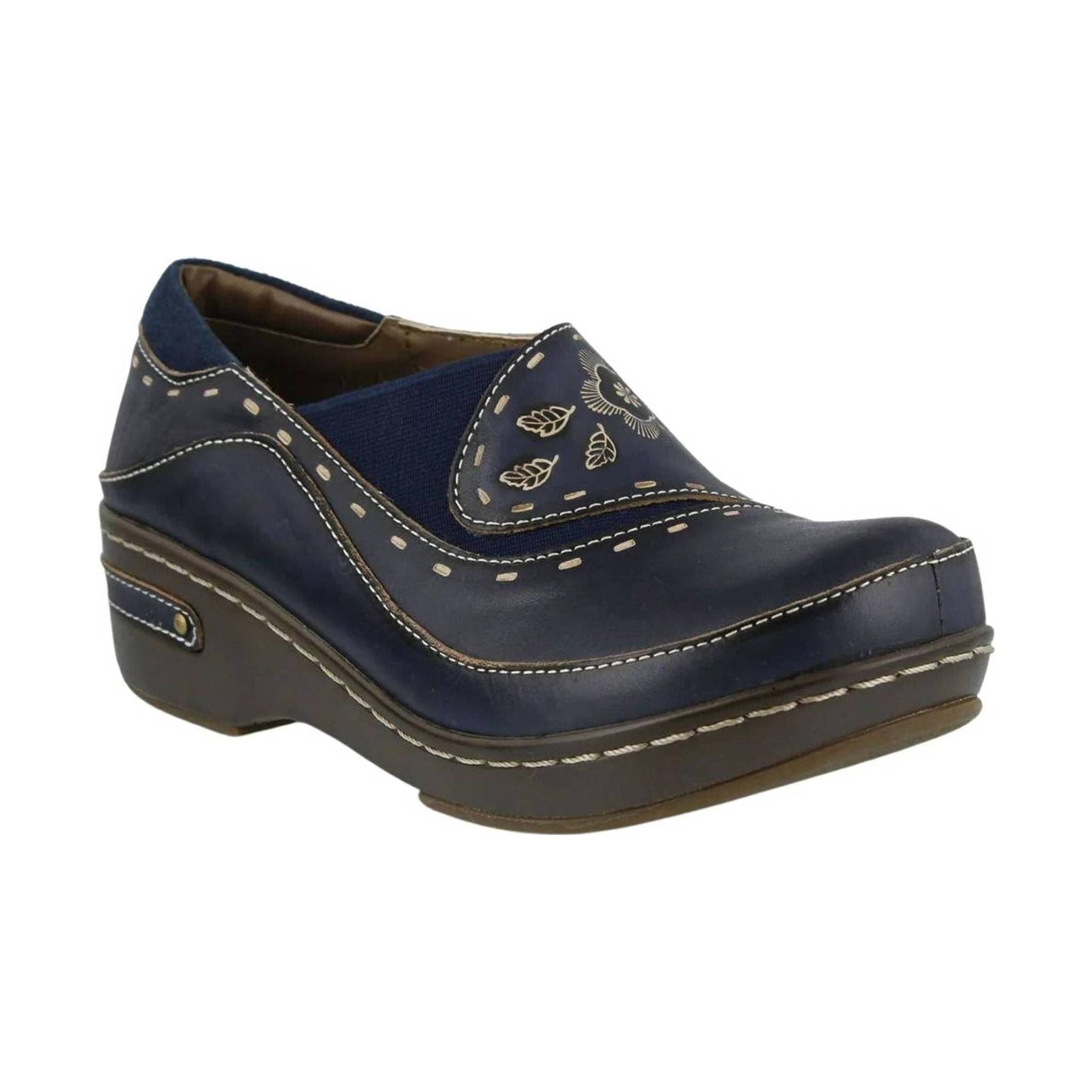 Spring Step L'artiste Women's Burbank Clogs - Navy by Lenny's Shoe & Apparel
