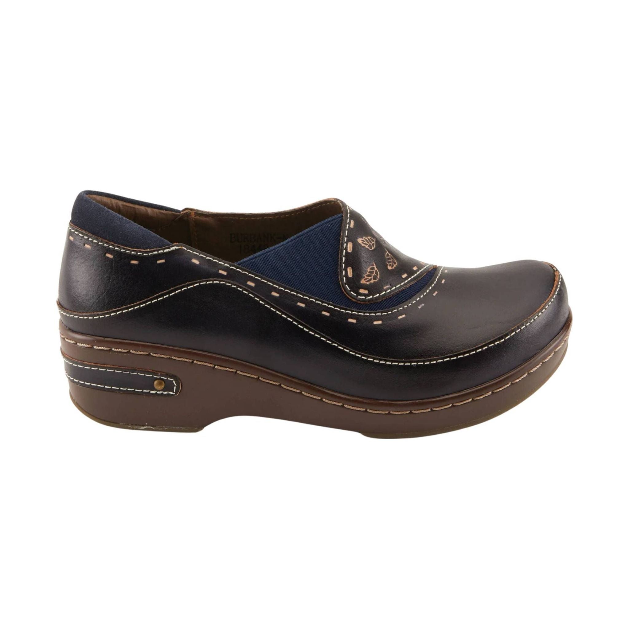 Spring Step L'artiste Women's Burbank Clogs - Navy by Lenny's Shoe & Apparel