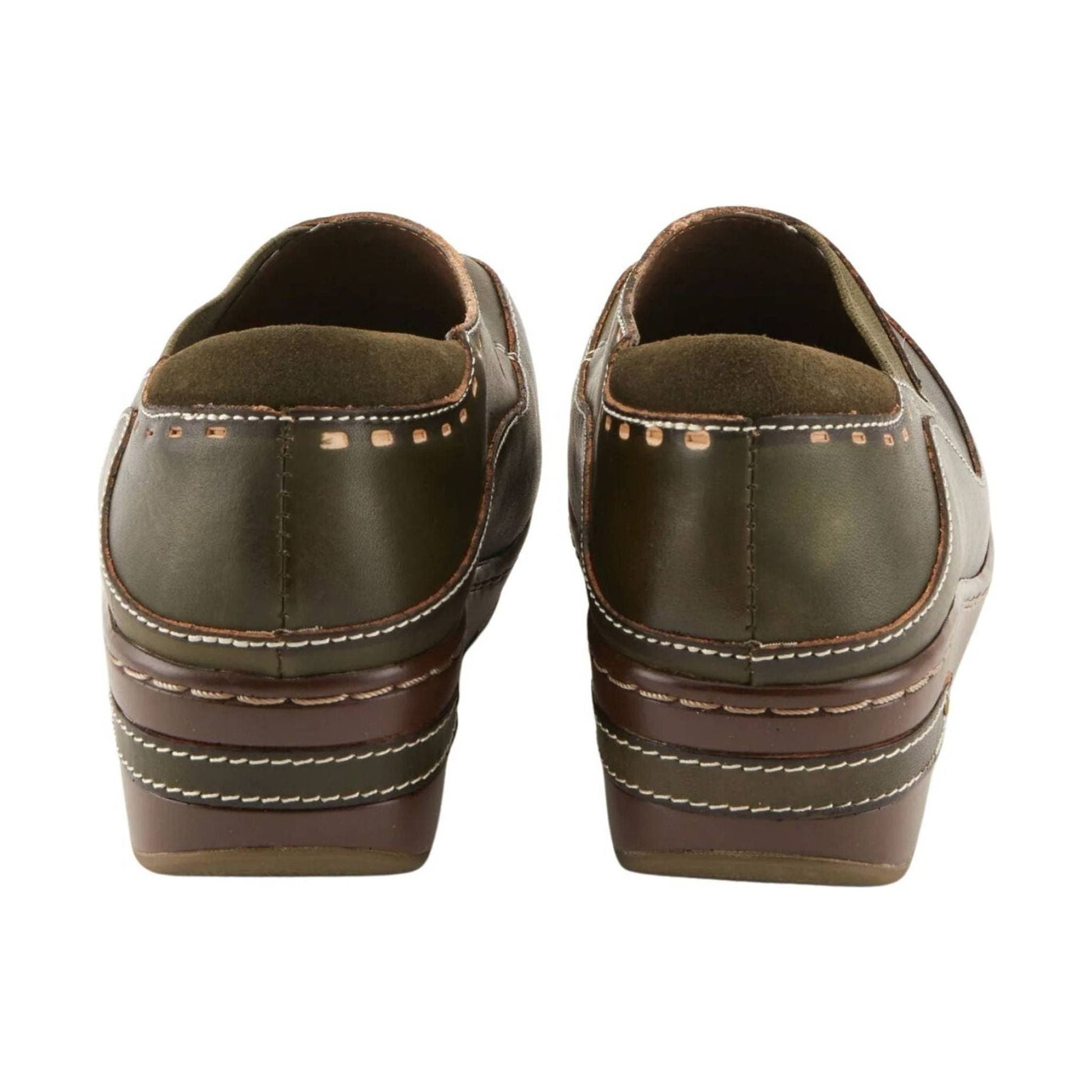 Spring Step L'artiste Women's Burbank Clogs - Olive Green by Lenny's Shoe & Apparel