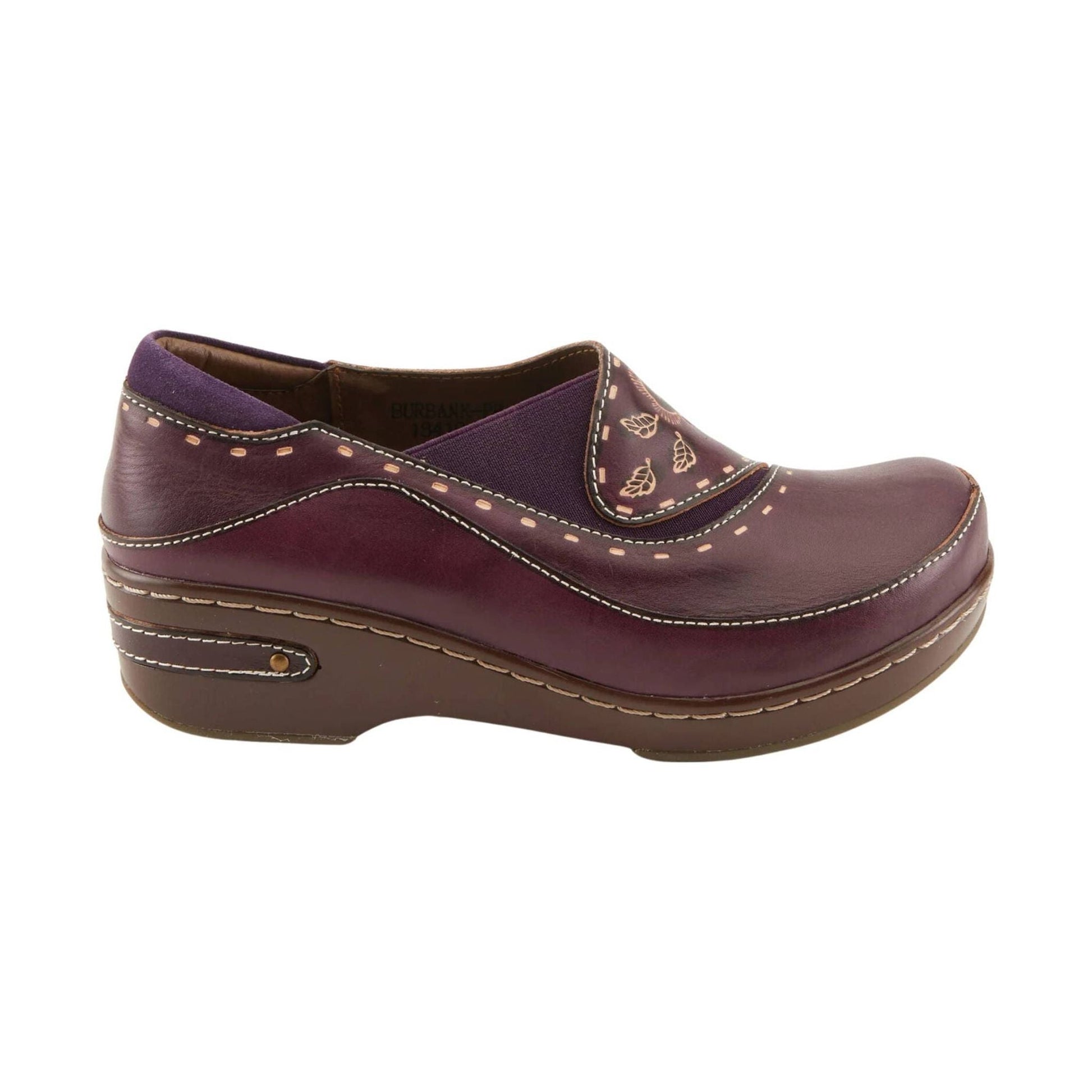 Spring Step L'artiste Women's Burbank Clogs - Purple by Lenny's Shoe & Apparel