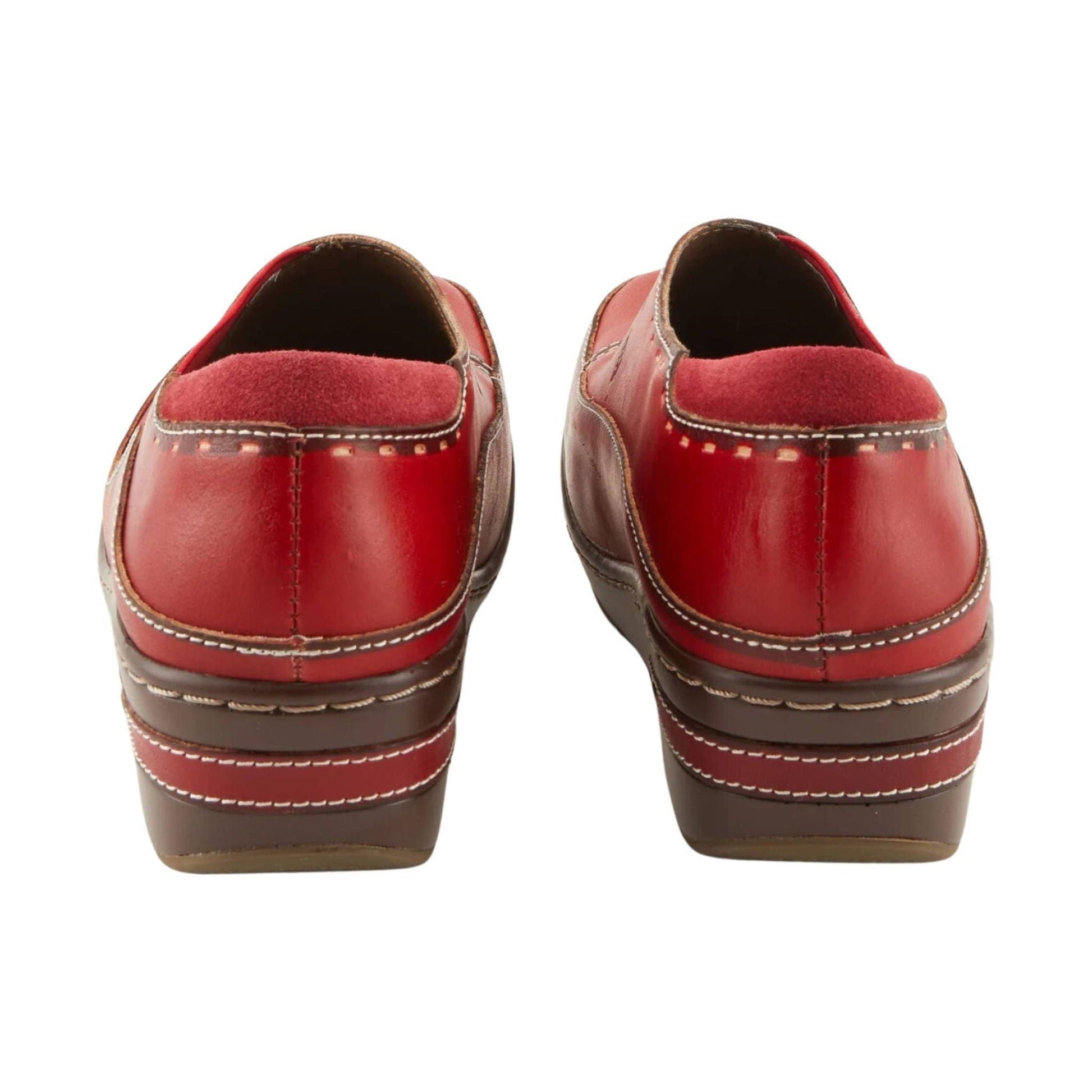 Spring Step L'artiste Women's Burbank Clogs - Red by Lenny's Shoe & Apparel