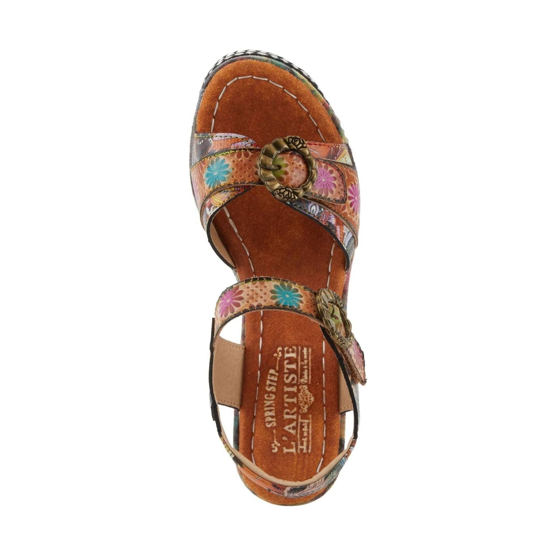 Spring Step L'Artiste Women's Flavour Sandals - Camel Multi by Lenny's Shoe & Apparel