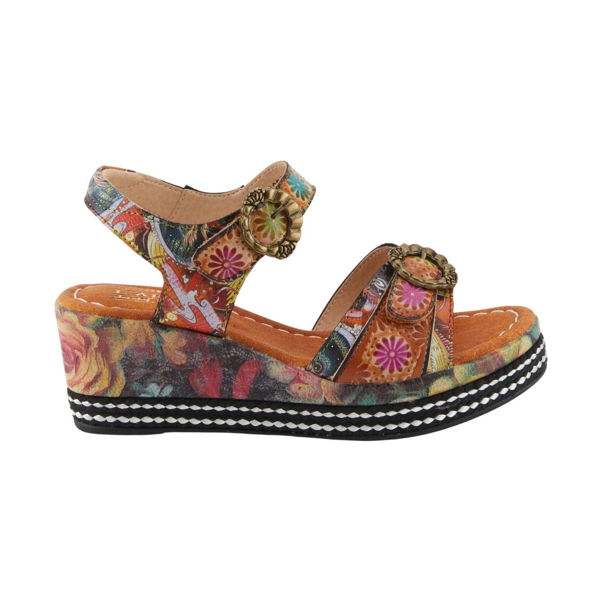 Spring Step L'Artiste Women's Flavour Sandals - Camel Multi by Lenny's Shoe & Apparel