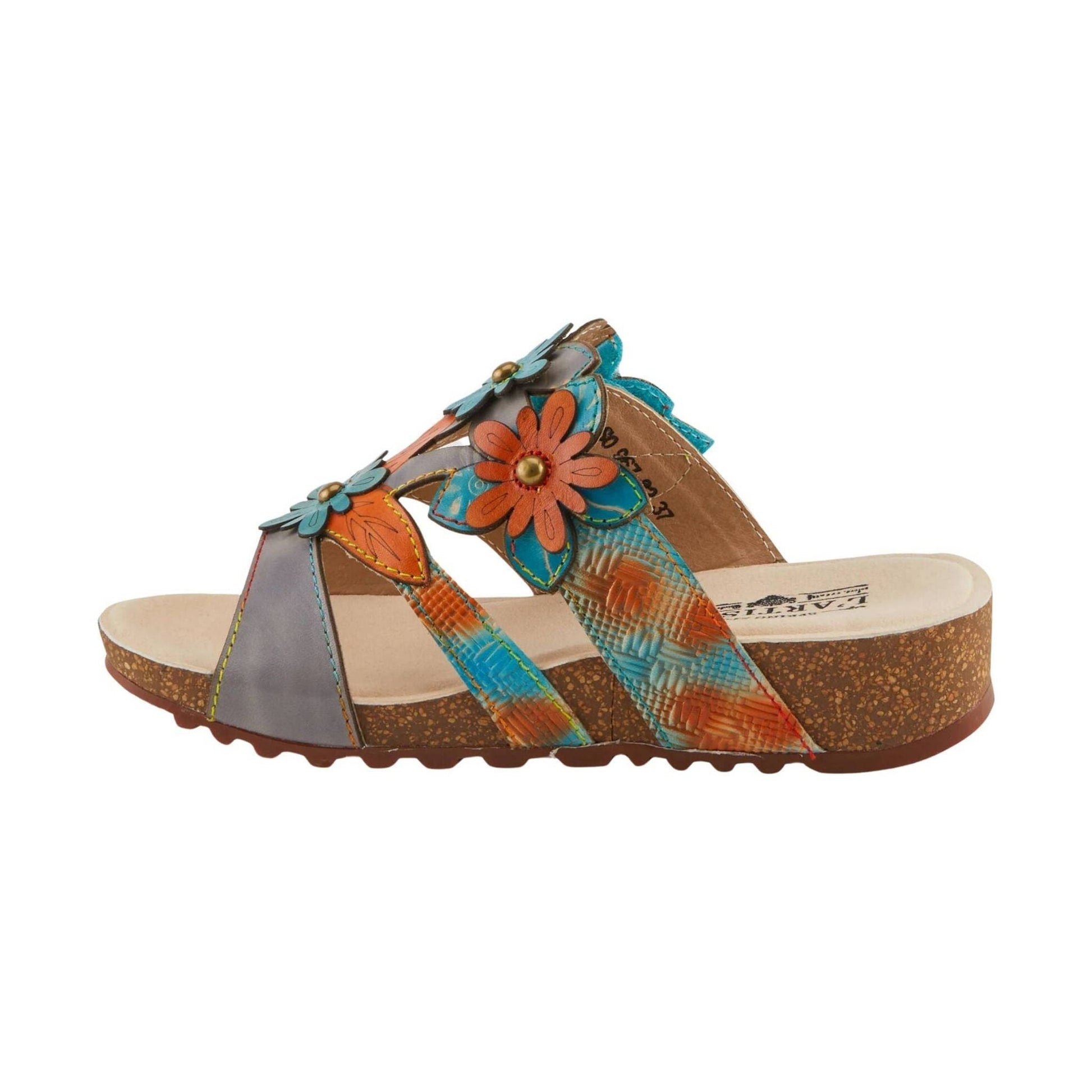 Spring Step L'artiste Women's Lavonda Sandals - Grey Multi by Lenny's Shoe & Apparel