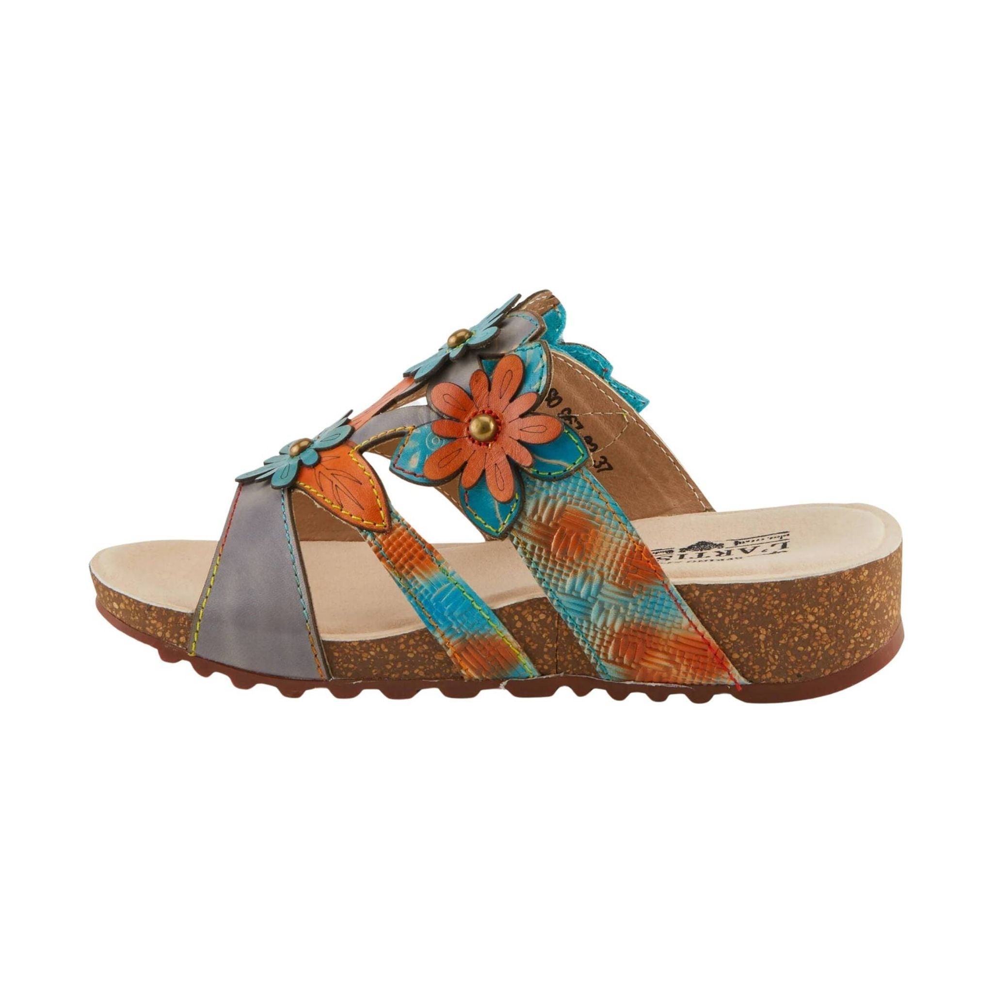 Spring Step L'artiste Women's Lavonda Sandals - Grey Multi by Lenny's Shoe & Apparel