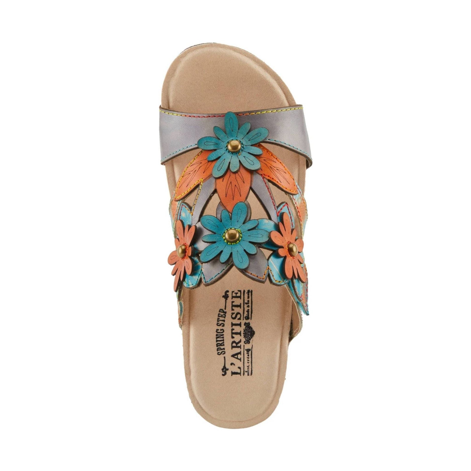 Spring Step L'artiste Women's Lavonda Sandals - Grey Multi by Lenny's Shoe & Apparel