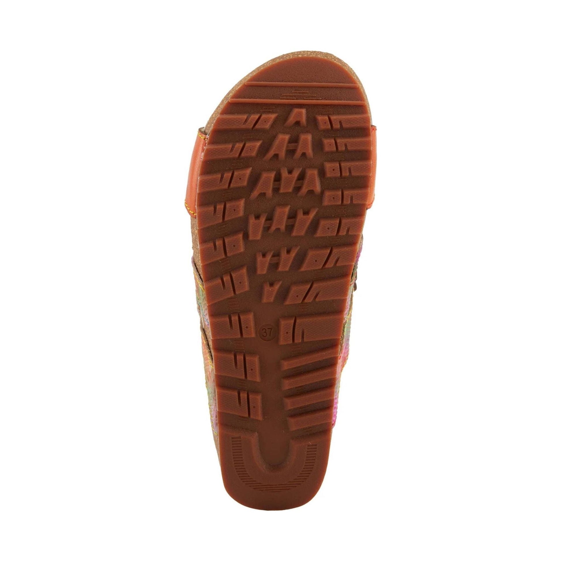 Spring Step L'artiste Women's Lavonda Sandals - Orange Multi by Lenny's Shoe & Apparel