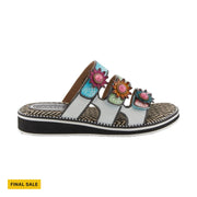 Spring Step Women's L'artiste Maryse Sandals - White Multi