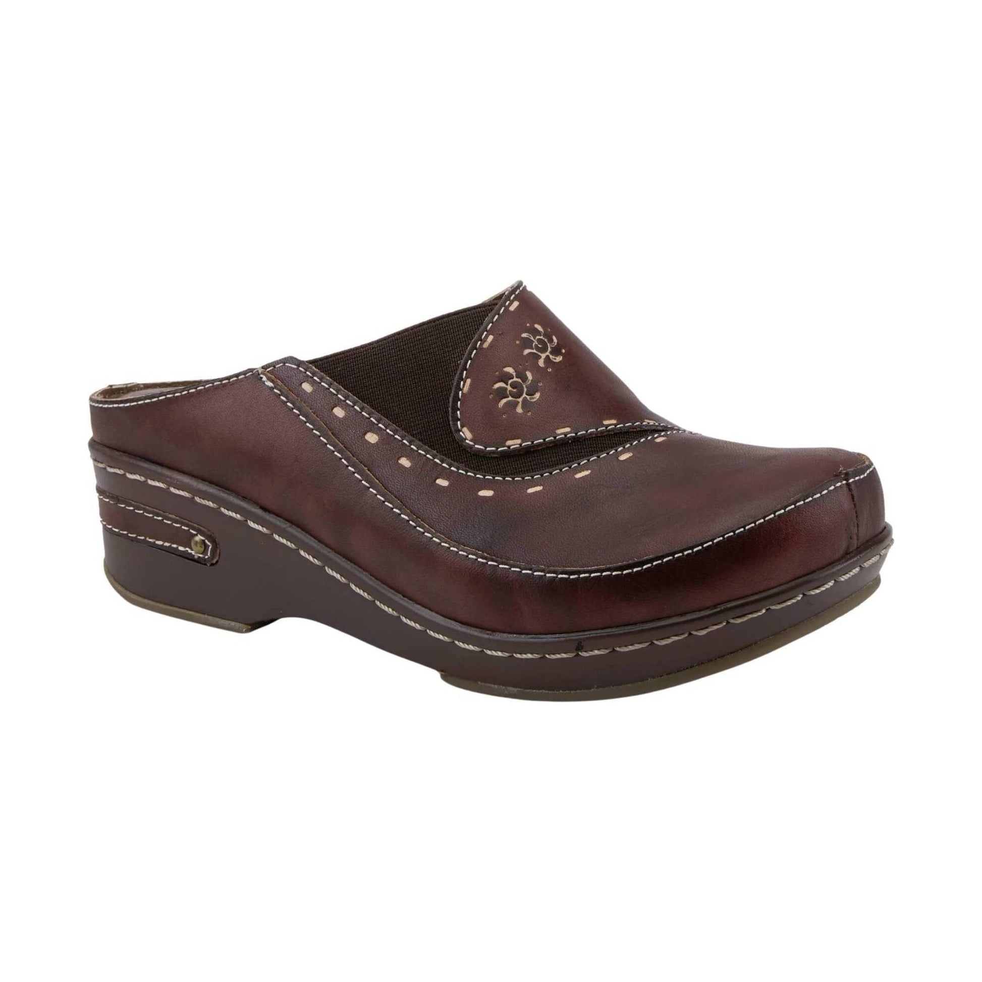 Spring Step L'artiste Women's Chino Clog - Brown by Lenny's Shoe & Apparel