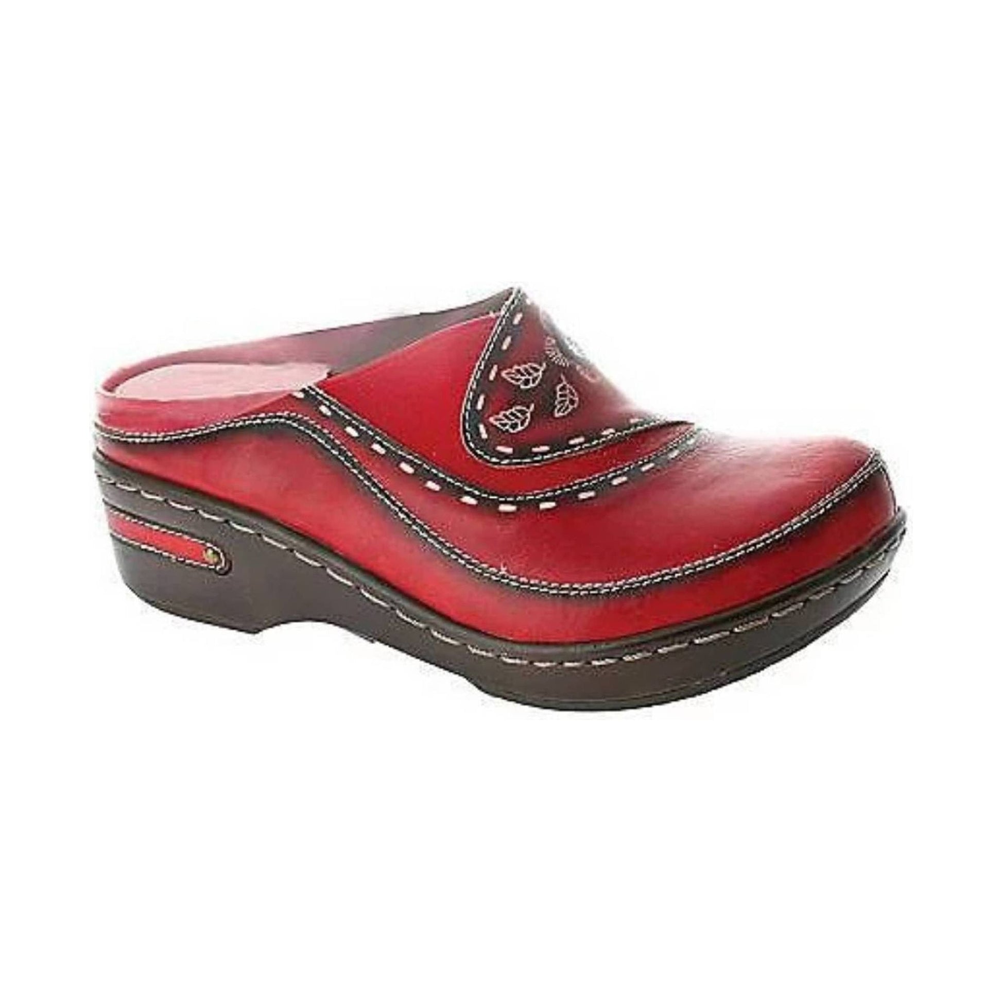 Spring Step L'artiste Women's Chino Clog - Red by Lenny's Shoe & Apparel