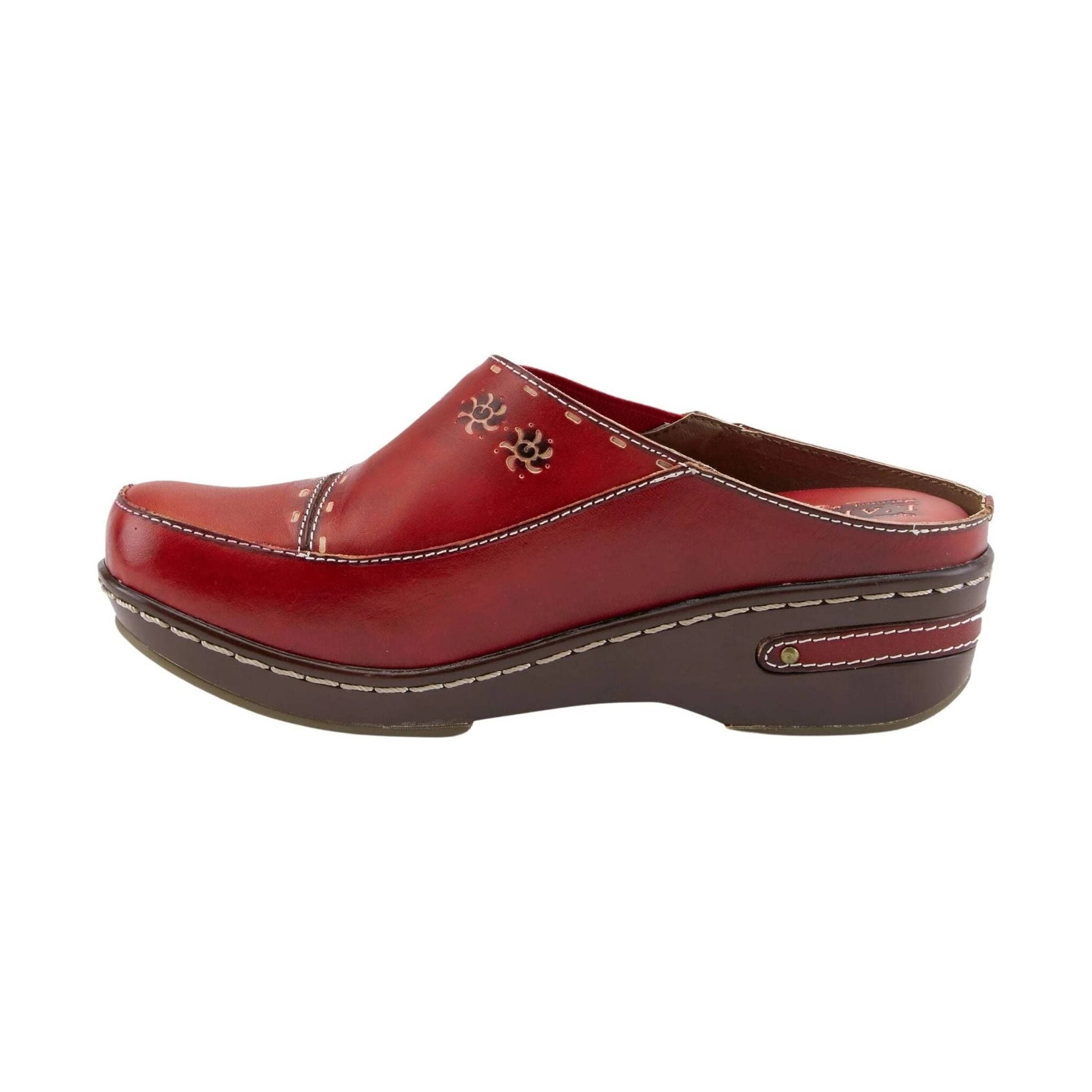 Spring Step L'artiste Women's Chino Clog - Red by Lenny's Shoe & Apparel