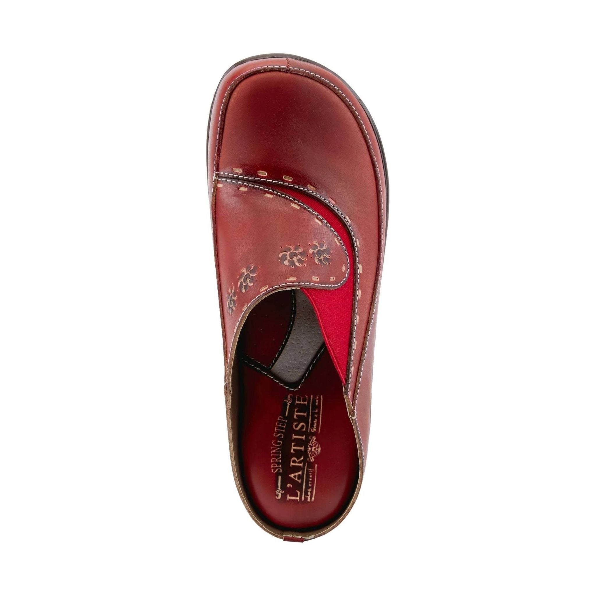 Spring Step L'artiste Women's Chino Clog - Red by Lenny's Shoe & Apparel
