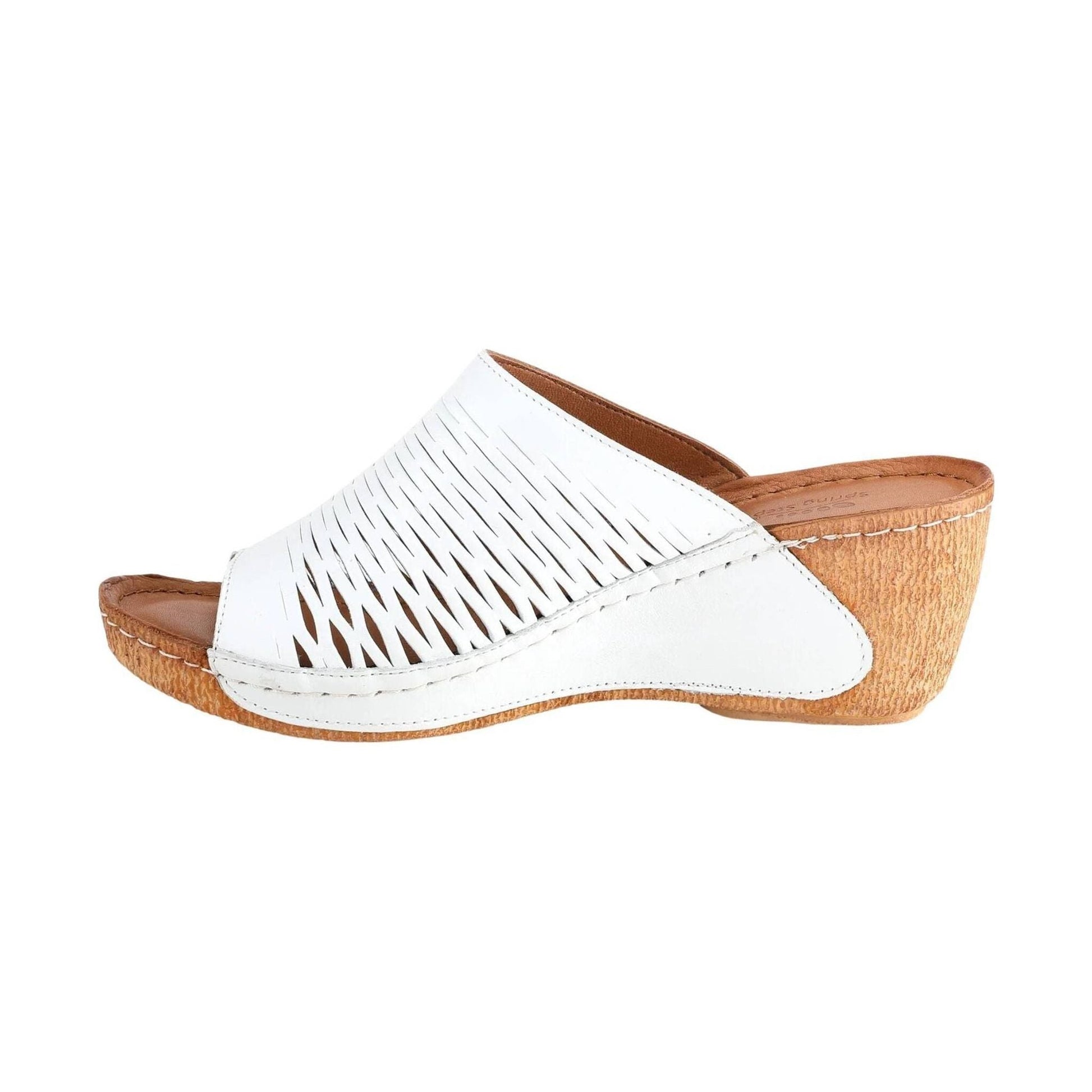 Spring Step Women's Cunacena Sandal - White by Lenny's Shoe & Apparel