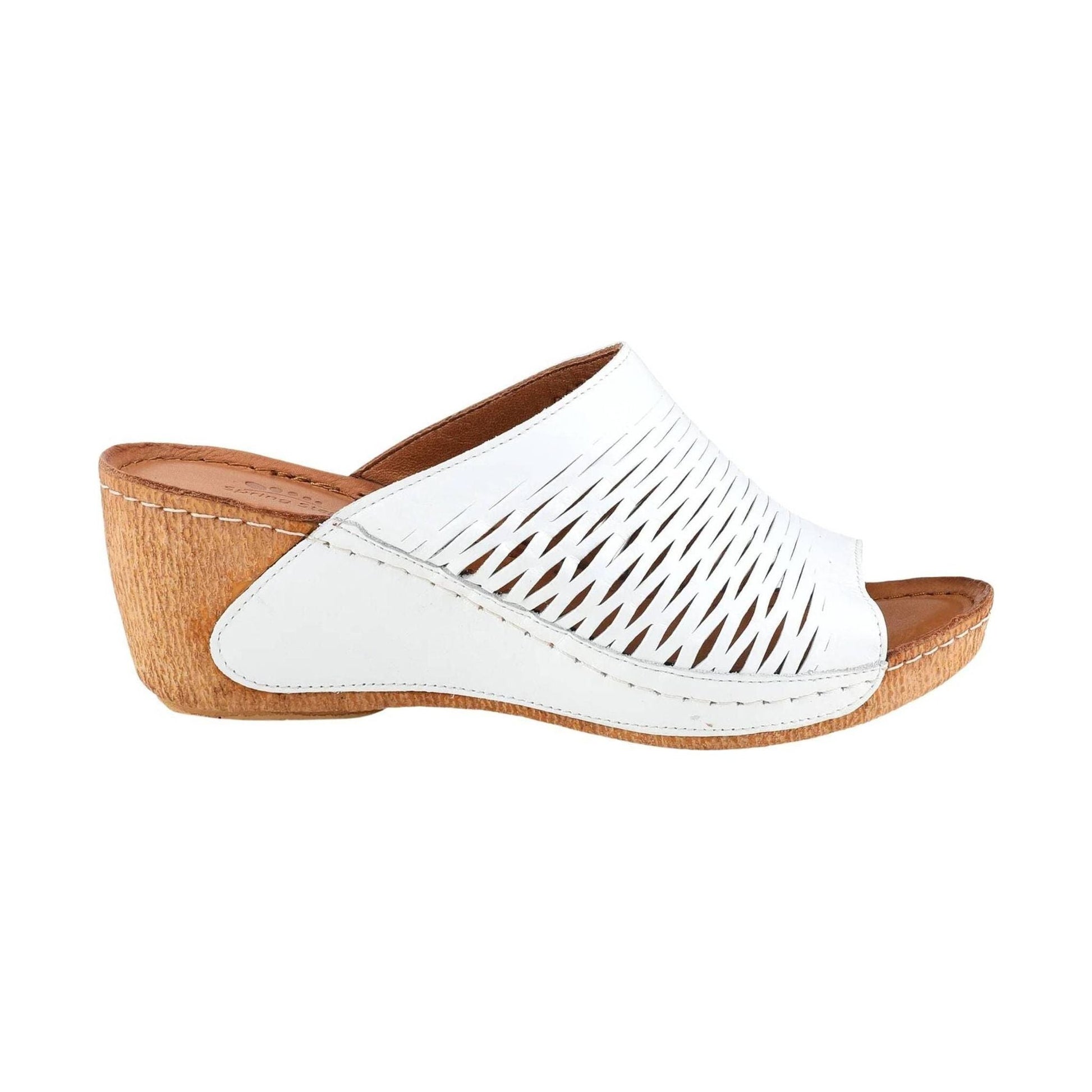 Spring Step Women's Cunacena Sandal - White by Lenny's Shoe & Apparel