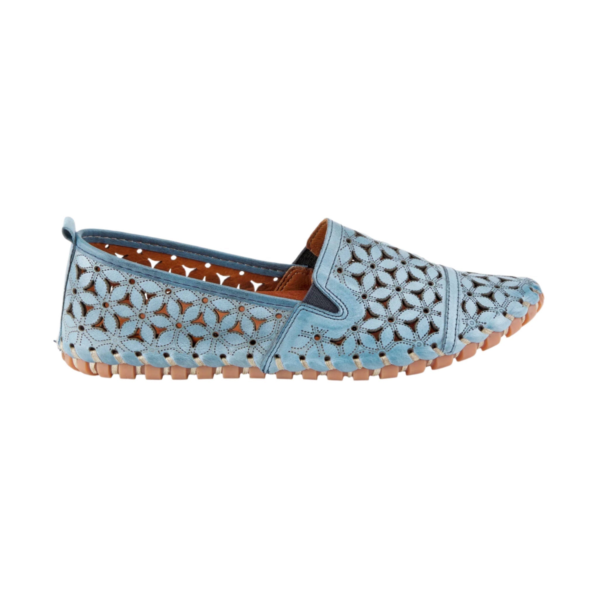Spring Step Women's Flowerflow Shoe - Blue by Lenny's Shoe & Apparel