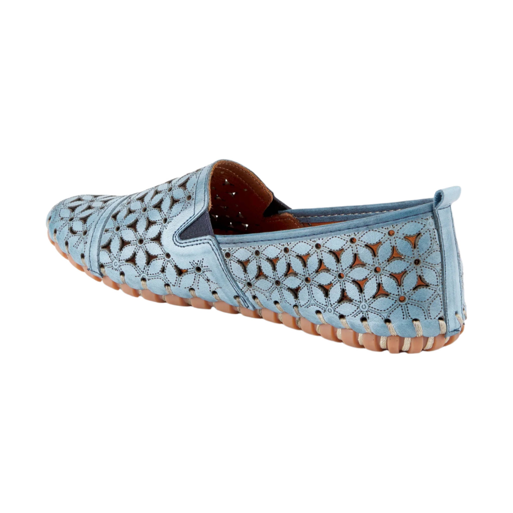 Spring Step Women's Flowerflow Shoe - Blue by Lenny's Shoe & Apparel