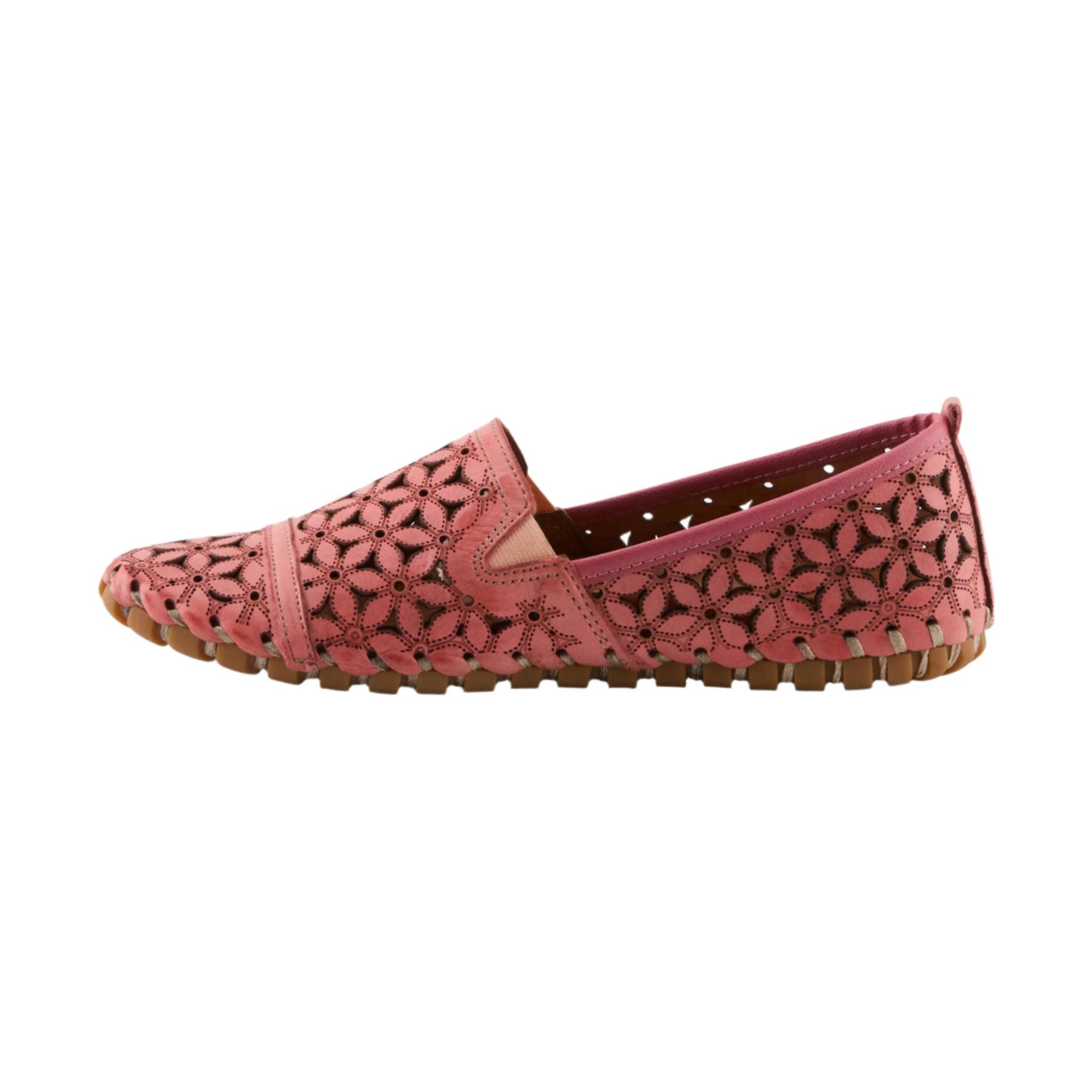Spring Step Women's Flowerflow Shoe - Salmon by Lenny's Shoe & Apparel