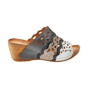 Spring Step Women's Footy Sandals - Grey Multi by Lenny's Shoe & Apparel