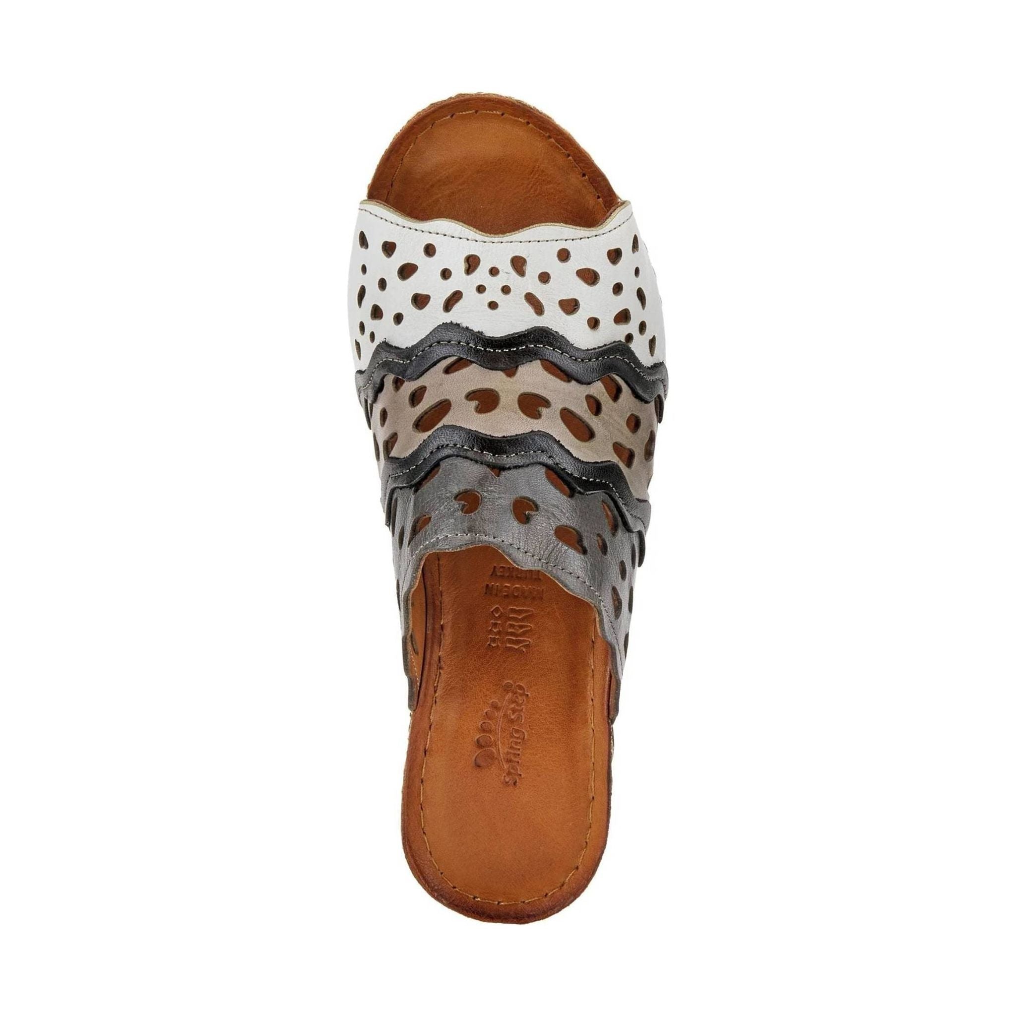 Spring Step Women's Footy Sandals - Grey Multi by Lenny's Shoe & Apparel