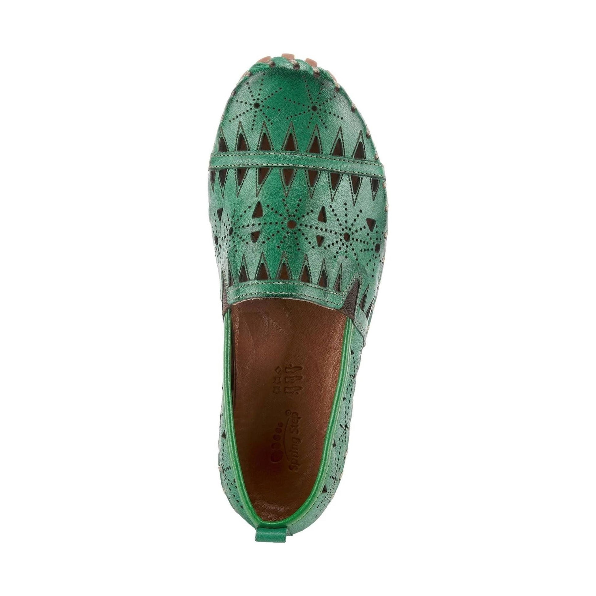 Spring Step Women's Fusaro Loafer Shoes - Green by Lenny's Shoe & Apparel