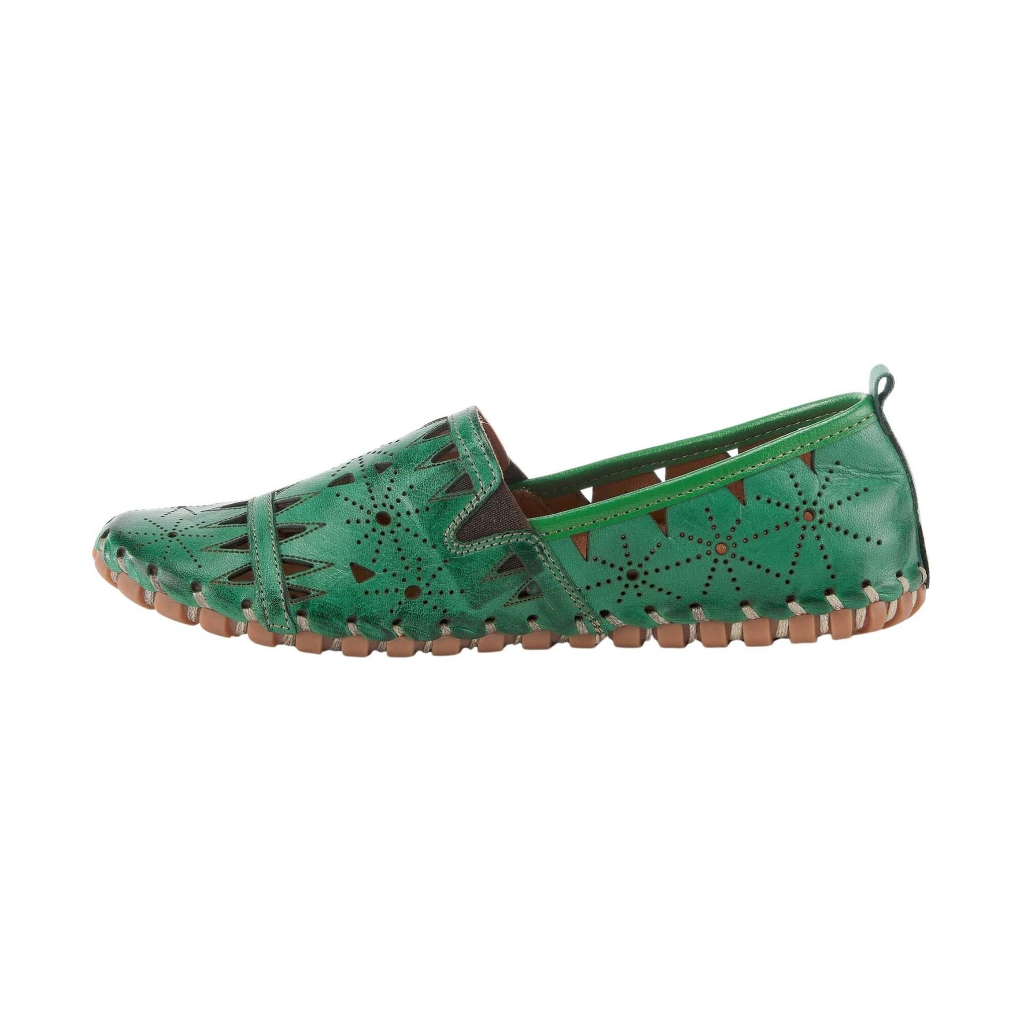 Spring Step Women's Fusaro Loafer Shoes - Green by Lenny's Shoe & Apparel