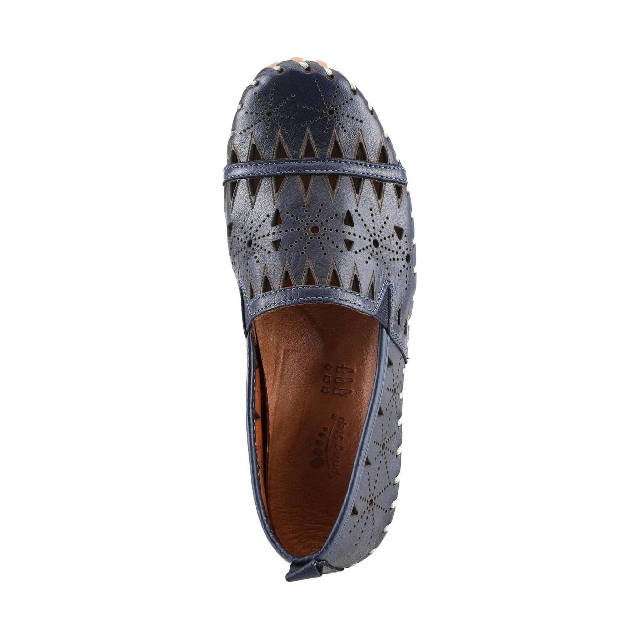 Spring Step Women's Fusaro Loafer Shoes - Navy by Lenny's Shoe & Apparel