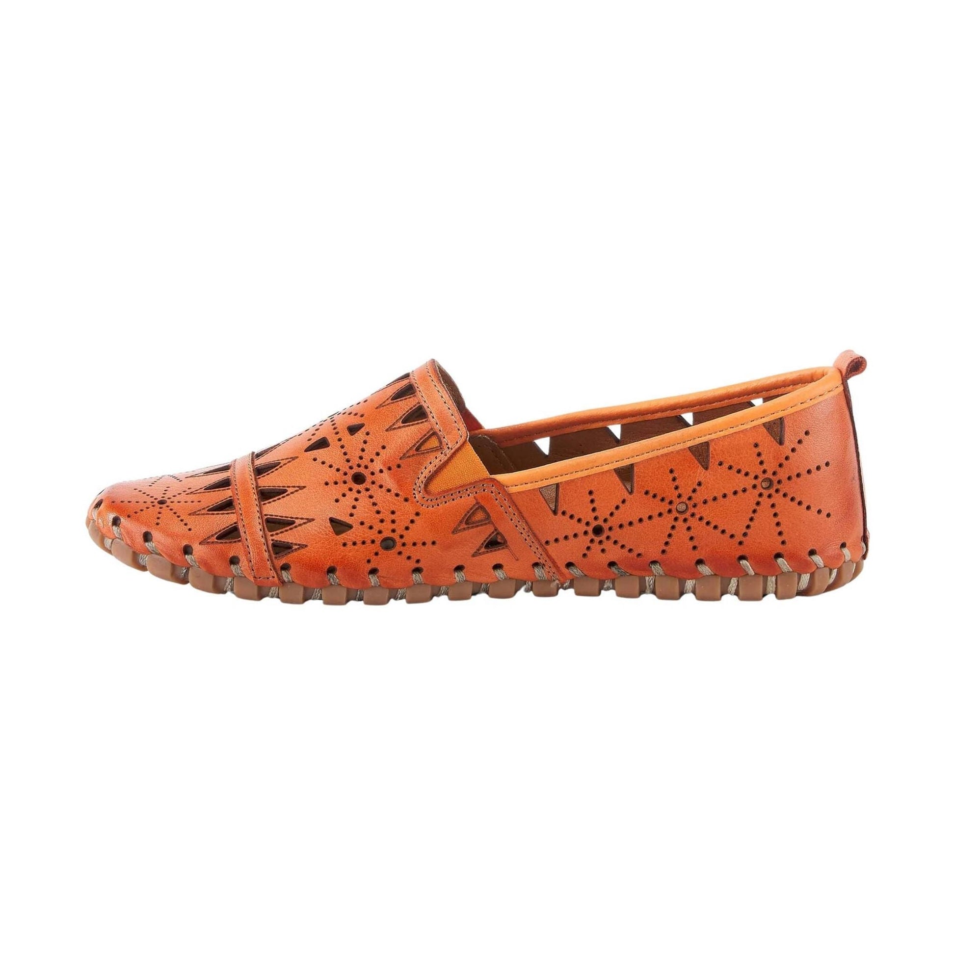 Spring Step Women's Fusaro Loafer Shoes - Orange by Lenny's Shoe & Apparel