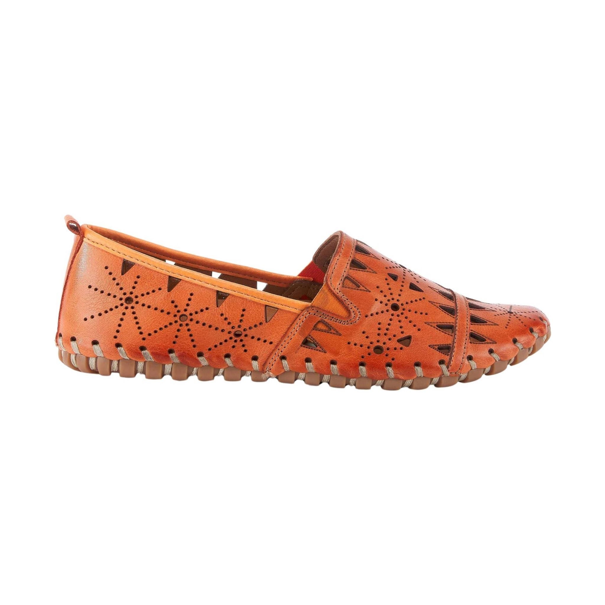 Spring Step Women's Fusaro Loafer Shoes - Orange by Lenny's Shoe & Apparel