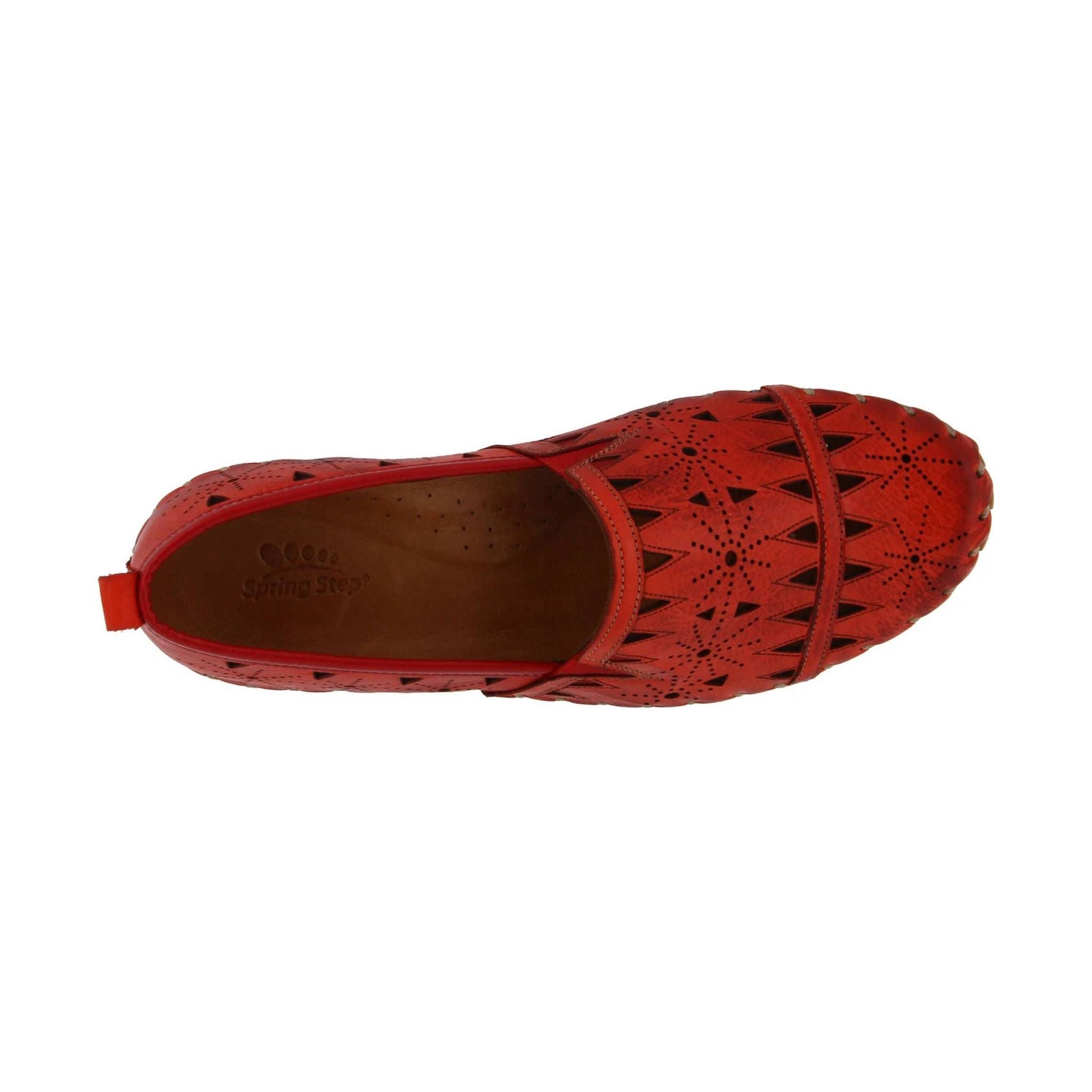 Spring Step Women's Fusaro Loafer Shoes - Red by Lenny's Shoe & Apparel