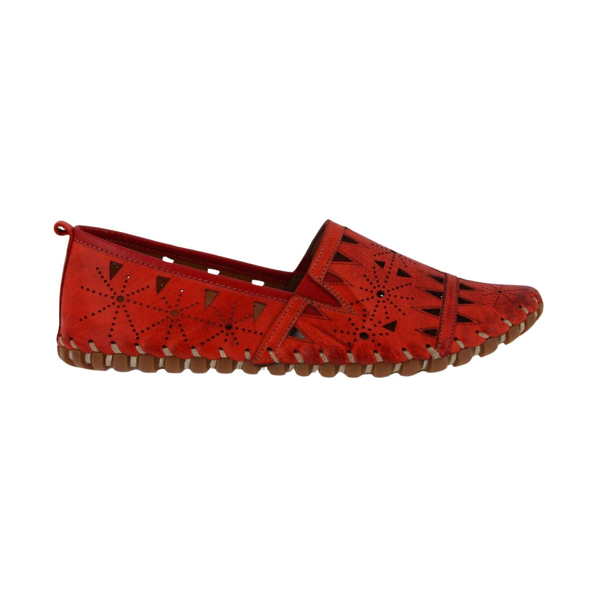 Spring Step Women's Fusaro Loafer Shoes - Red by Lenny's Shoe & Apparel