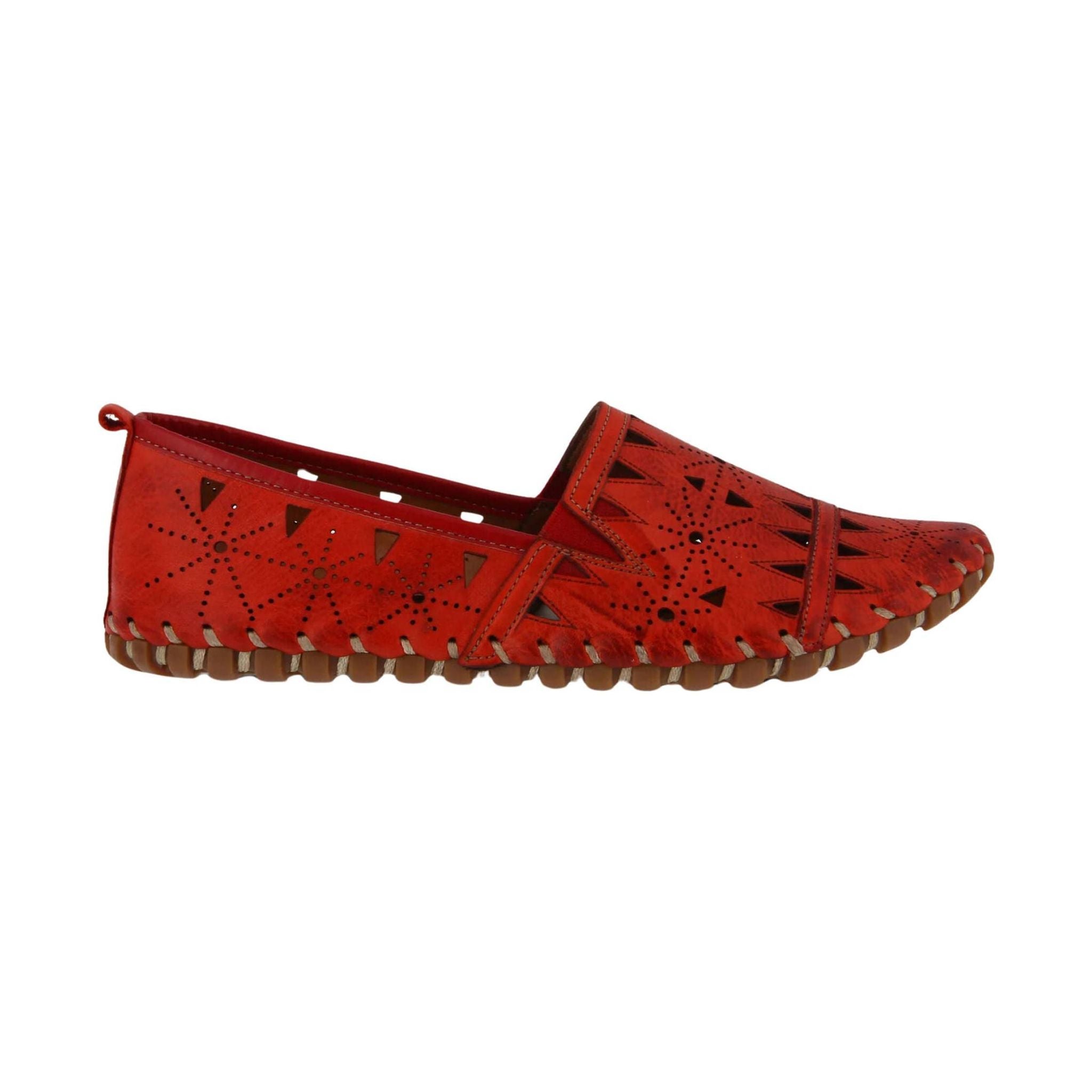 Spring Step Women's Fusaro Loafer Shoes - Red by Lenny's Shoe & Apparel