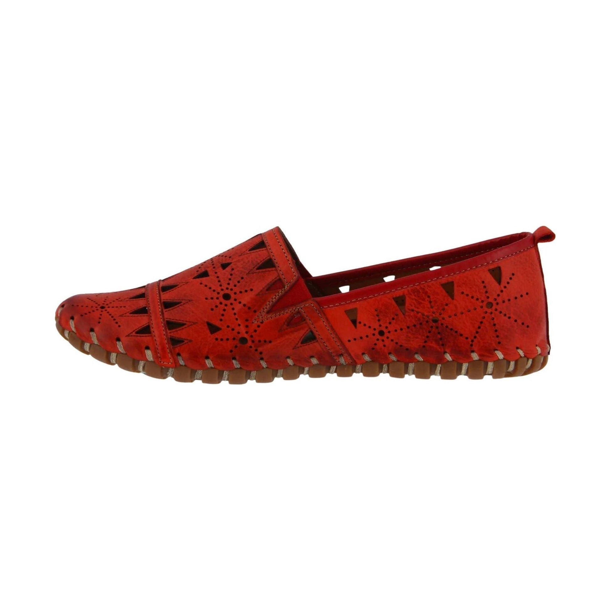 Spring Step Women's Fusaro Loafer Shoes - Red by Lenny's Shoe & Apparel