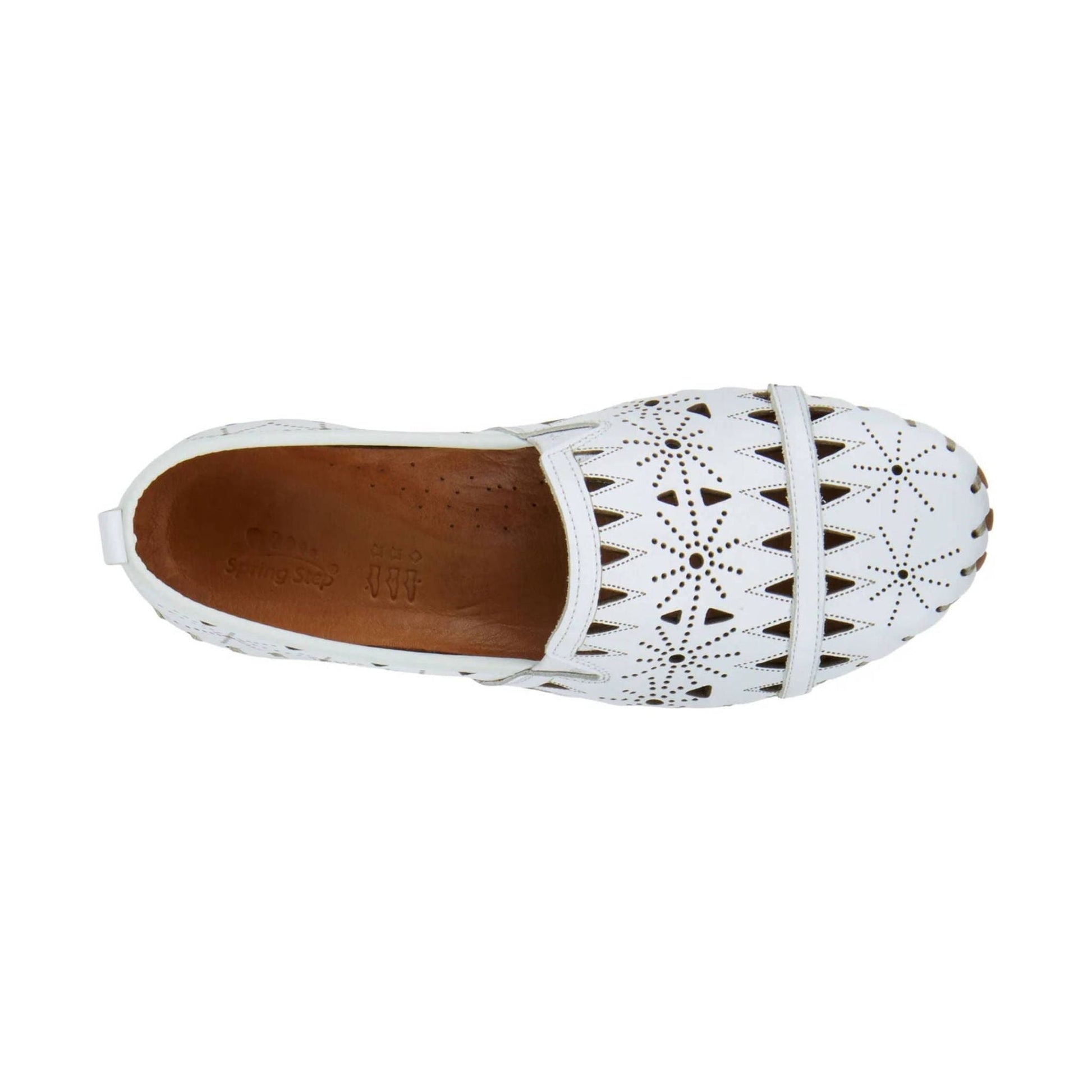 Spring Step Women's Fusaro Loafer Shoes - White by Lenny's Shoe & Apparel