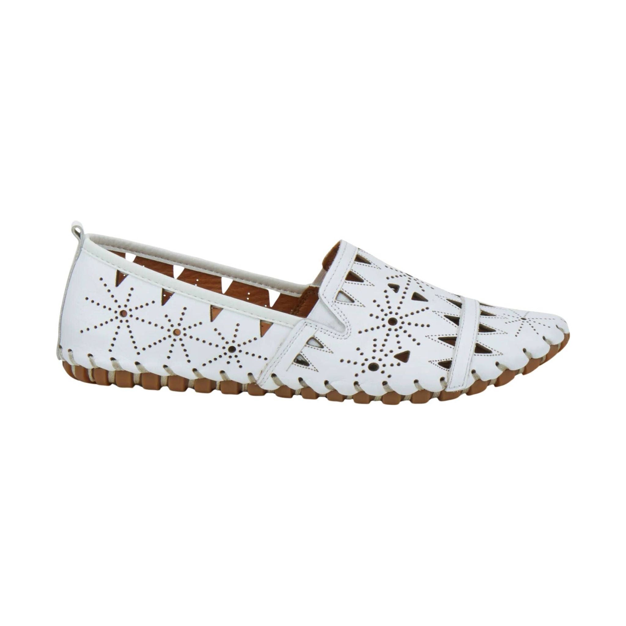 Spring Step Women's Fusaro Loafer Shoes - White by Lenny's Shoe & Apparel