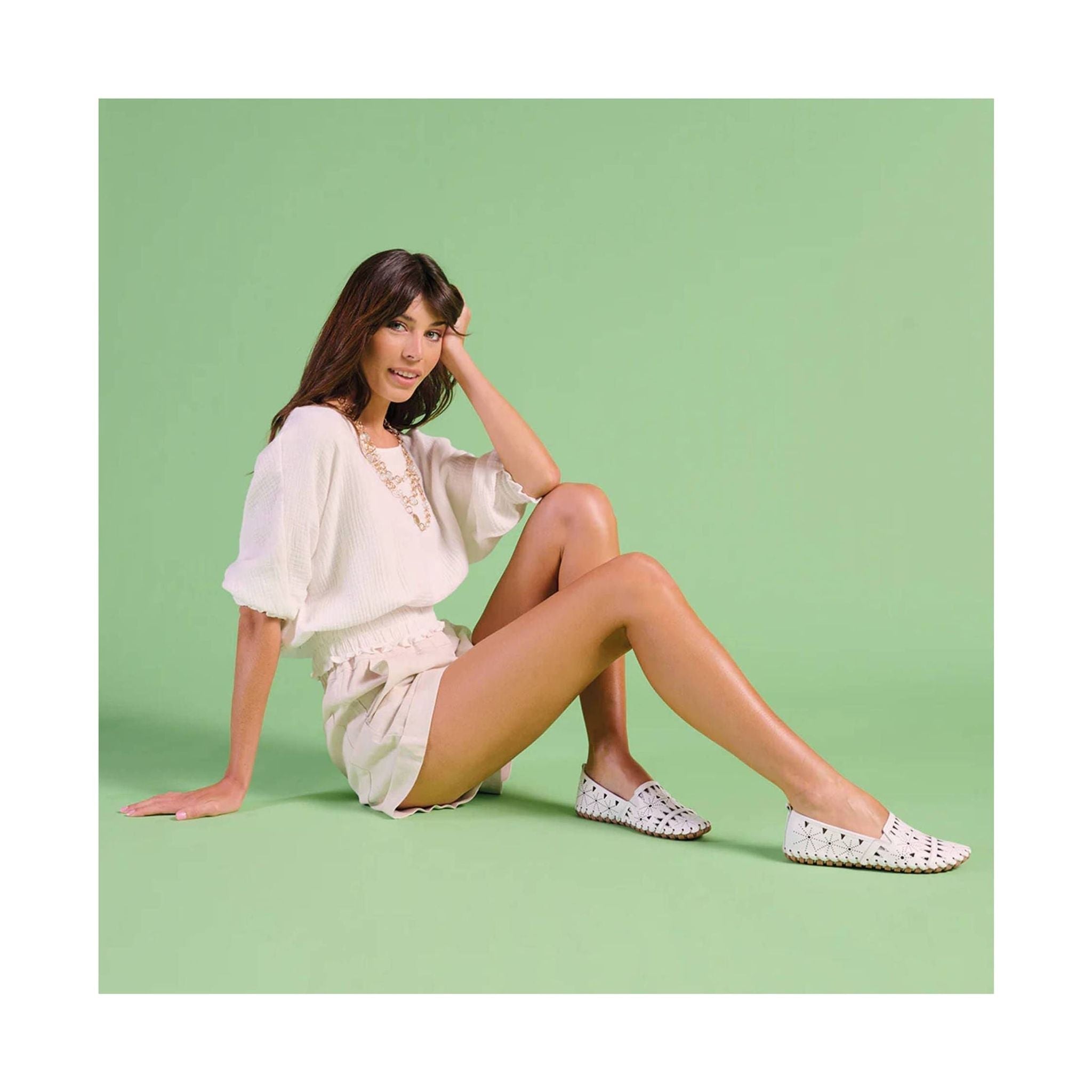 Spring Step Women's Fusaro Loafer Shoes - White by Lenny's Shoe & Apparel