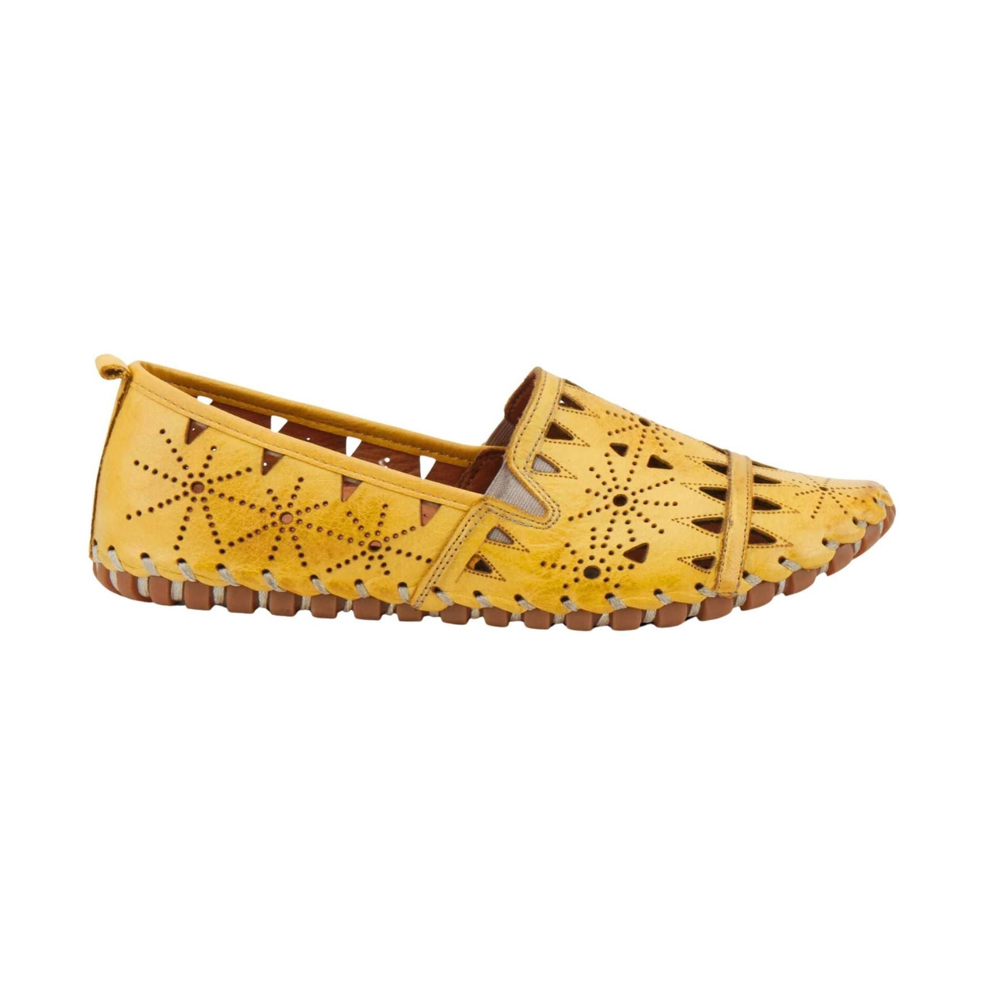 Spring Step Women's Fusaro Loafer Shoes - Yellow by Lenny's Shoe & Apparel