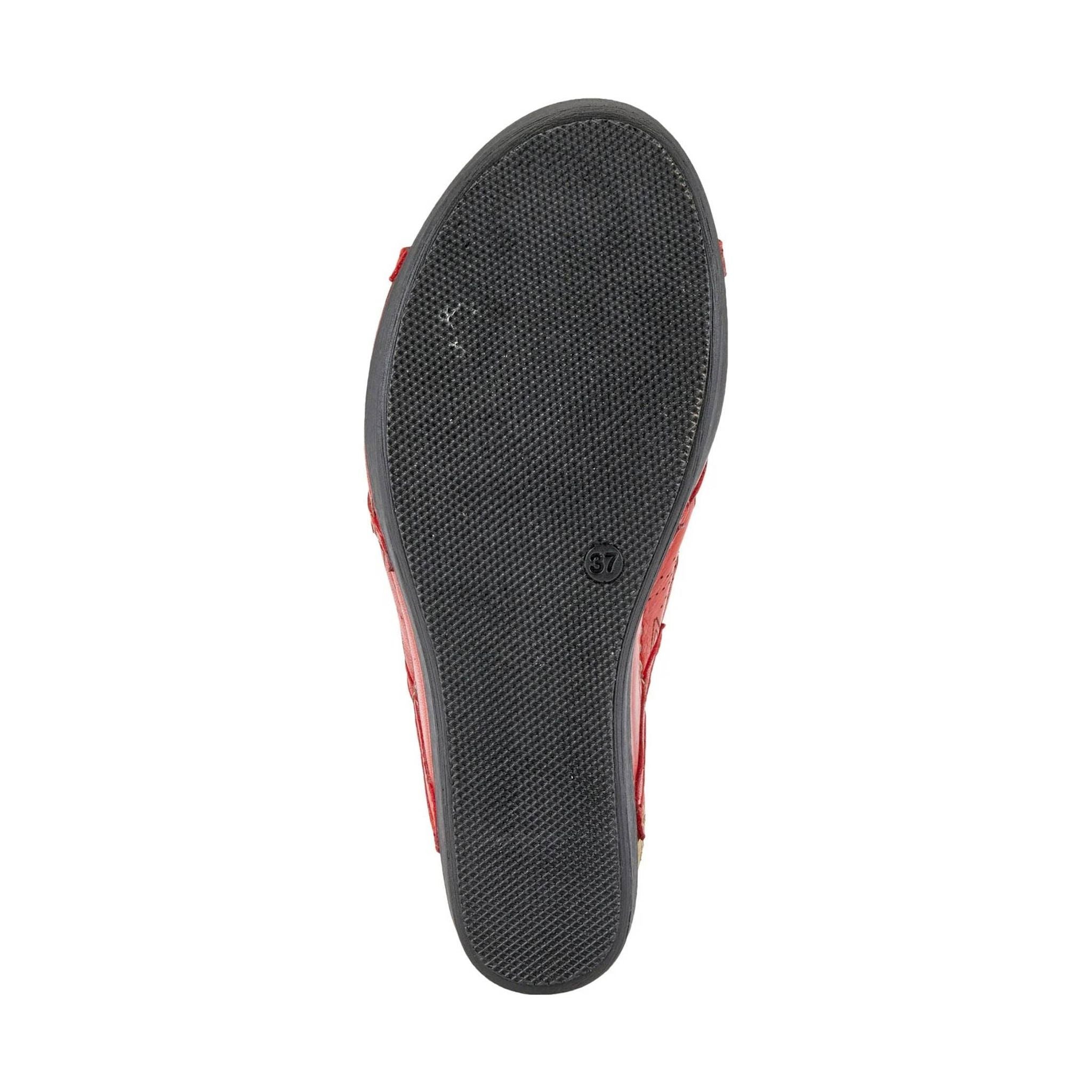 Spring Step Women's Fusawedge Sandals - Red by Lenny's Shoe & Apparel