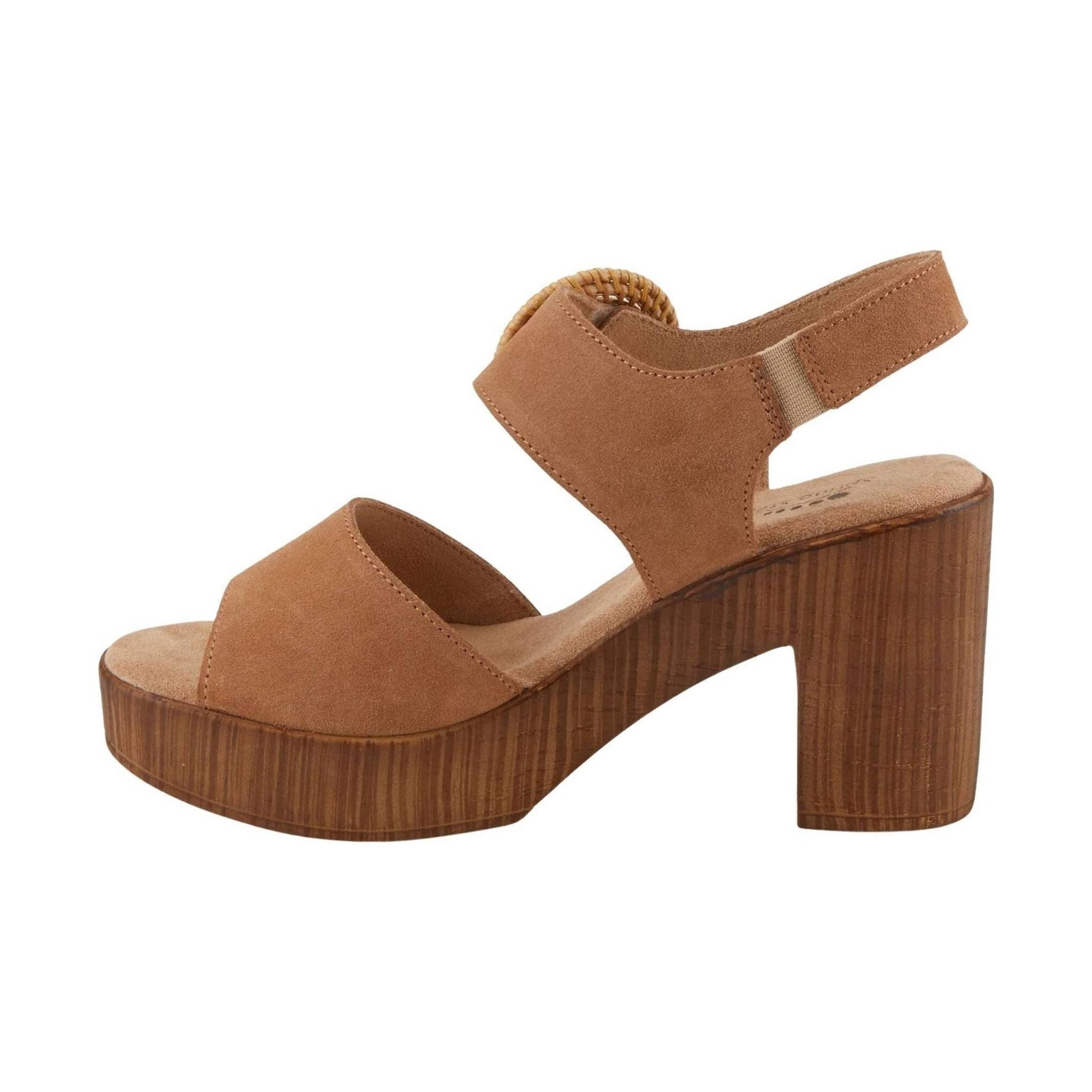 Spring Step Women's Gamona Sandals - Tan Suede by Lenny's Shoe & Apparel