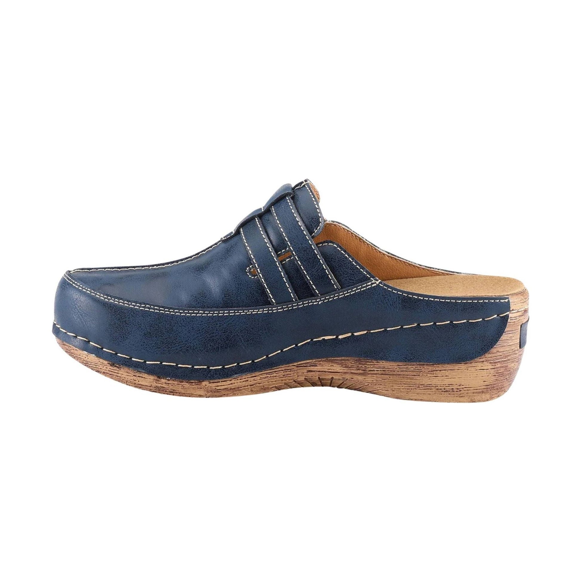 Spring Step Women's Happy Clogs - Navy by Lenny's Shoe & Apparel