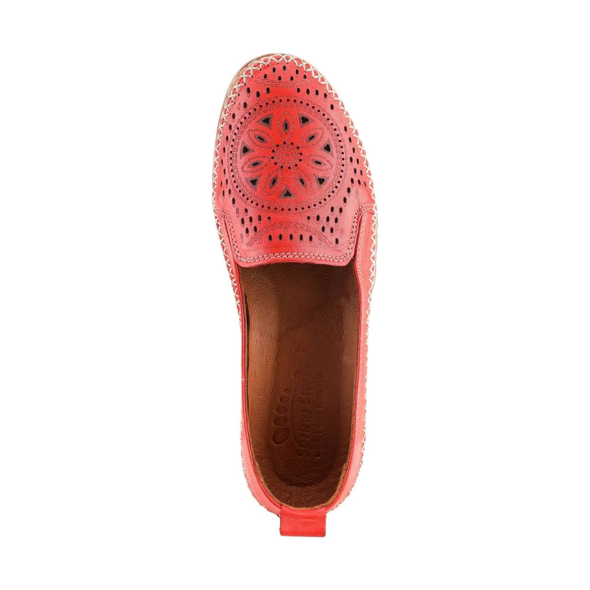 Spring Step Women's Ingrid Slip On Loafer - Red by Lenny's Shoe & Apparel