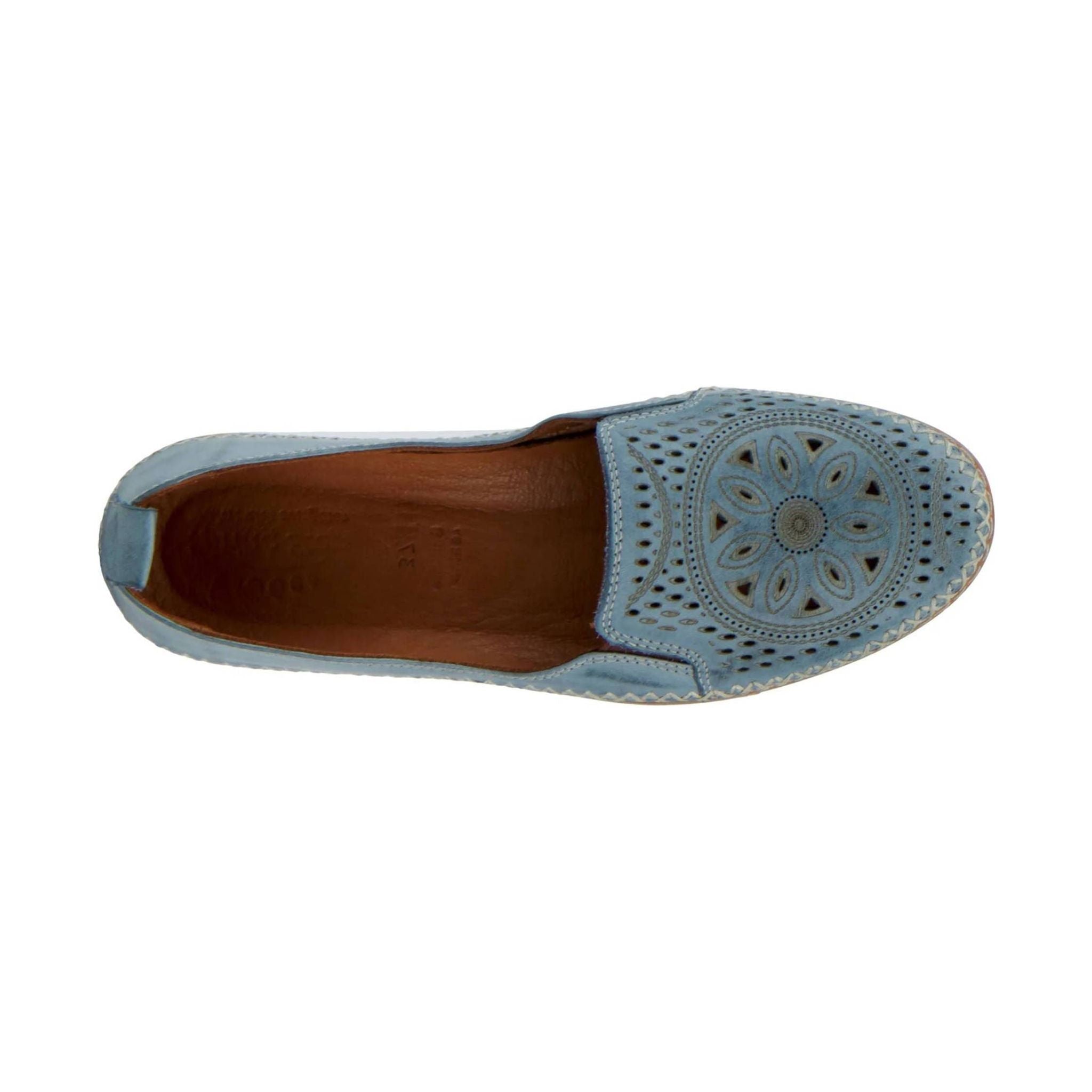 Spring Step Women's Ingrid Slip On Loafer - Sky Blue by Lenny's Shoe & Apparel