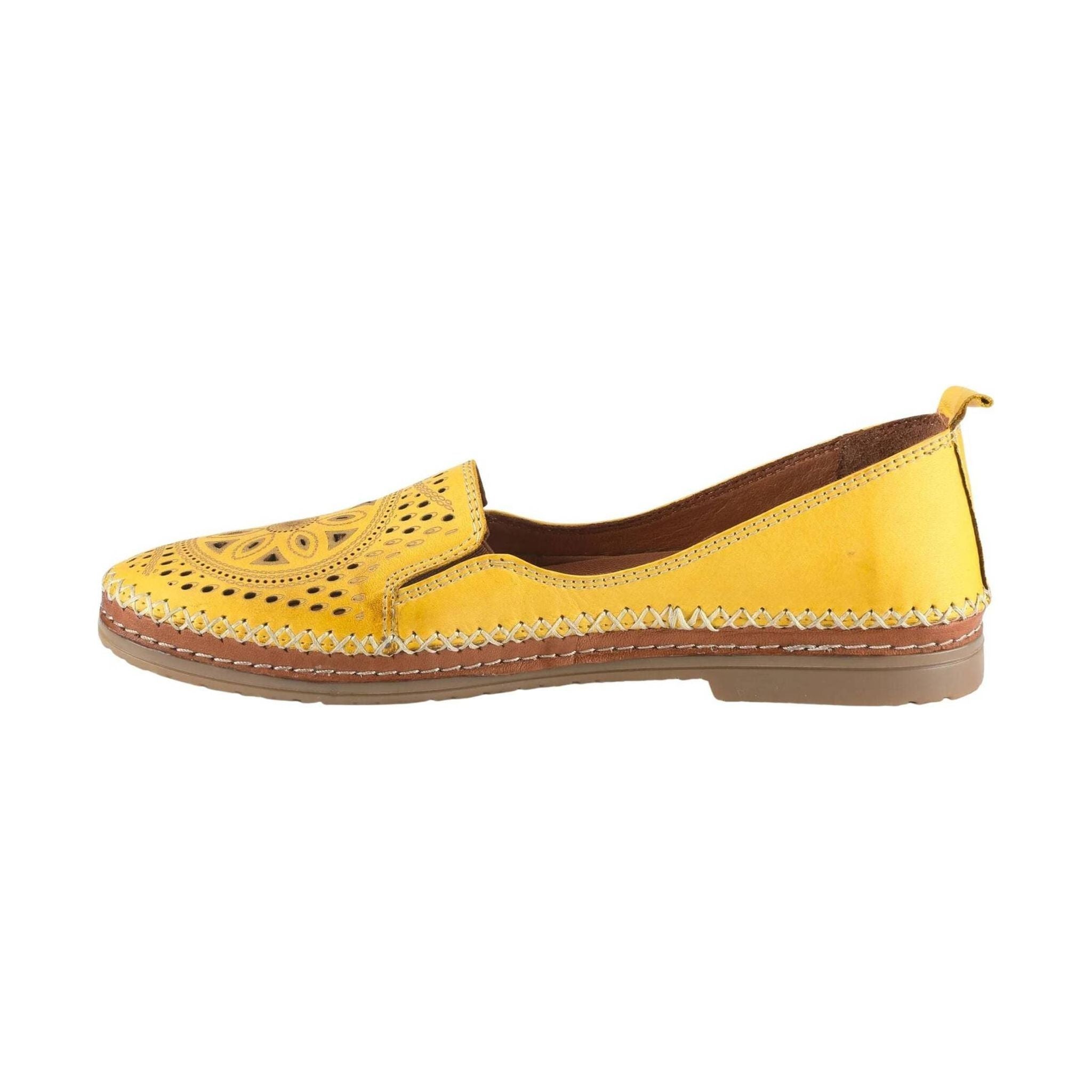 Spring Step Women's Ingrid Slip On Loafer - Yellow by Lenny's Shoe & Apparel