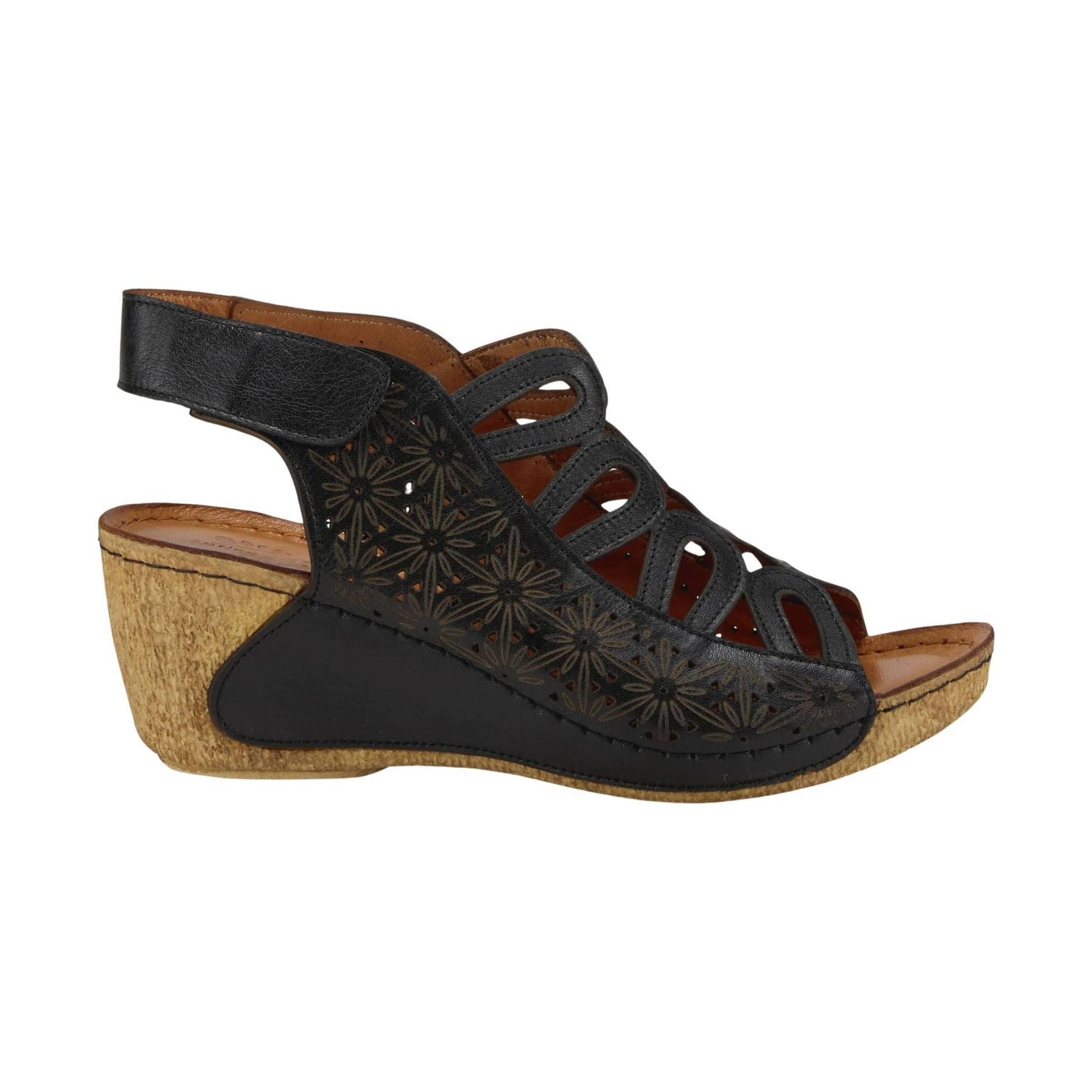 Spring Step Women's Inocencia Sandals - Black by Lenny's Shoe & Apparel