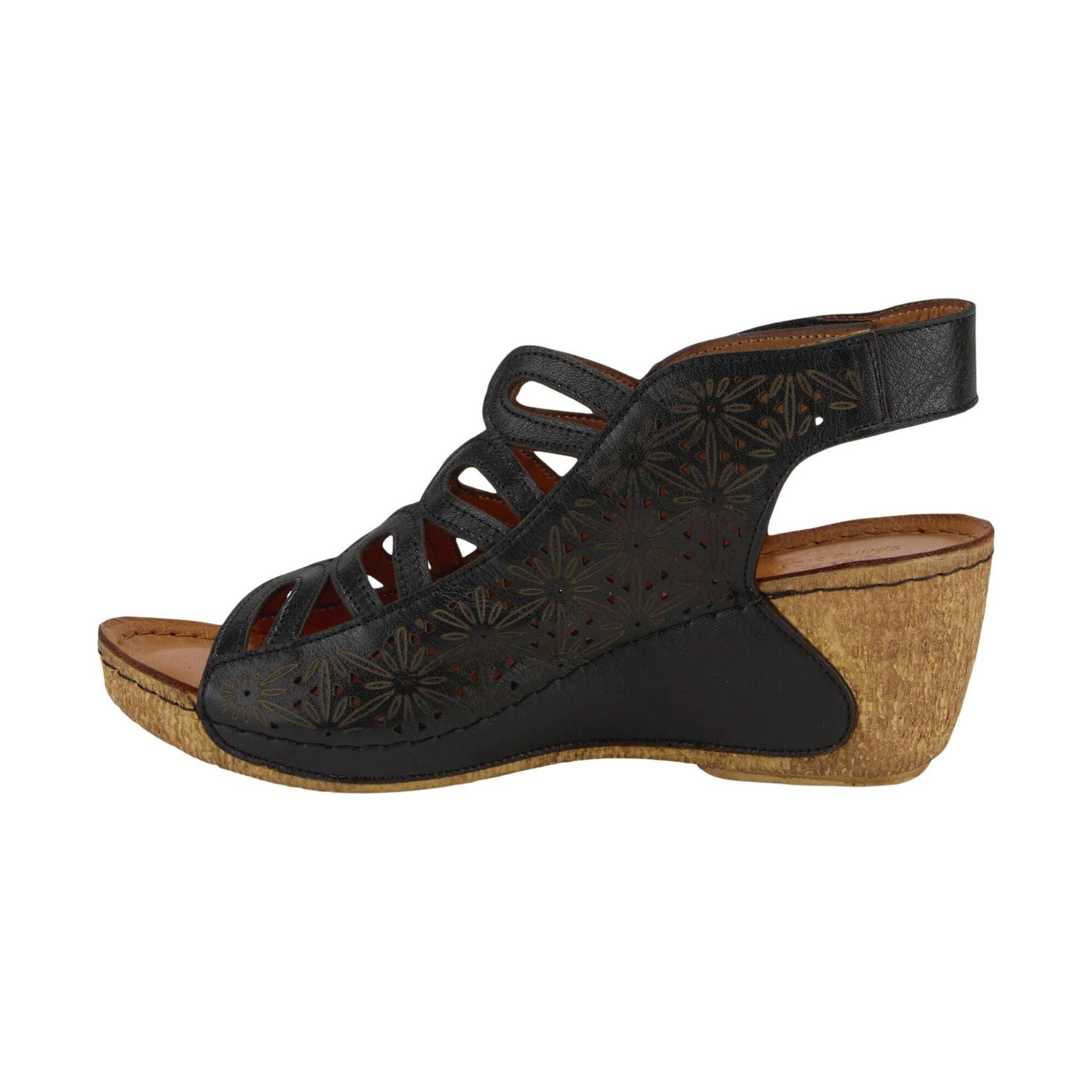 Spring Step Women's Inocencia Sandals - Black by Lenny's Shoe & Apparel