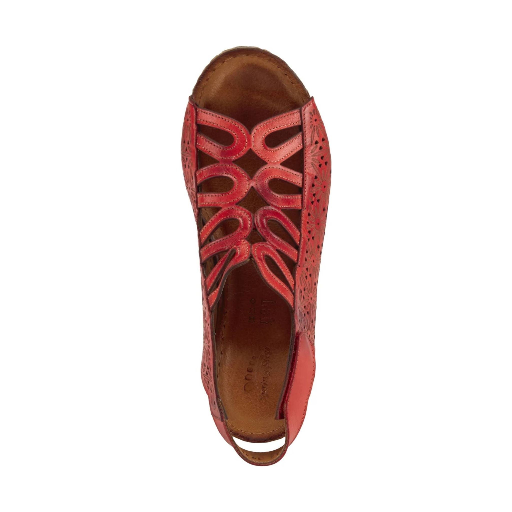 Spring Step Women's Inocencia Sandals - Red by Lenny's Shoe & Apparel