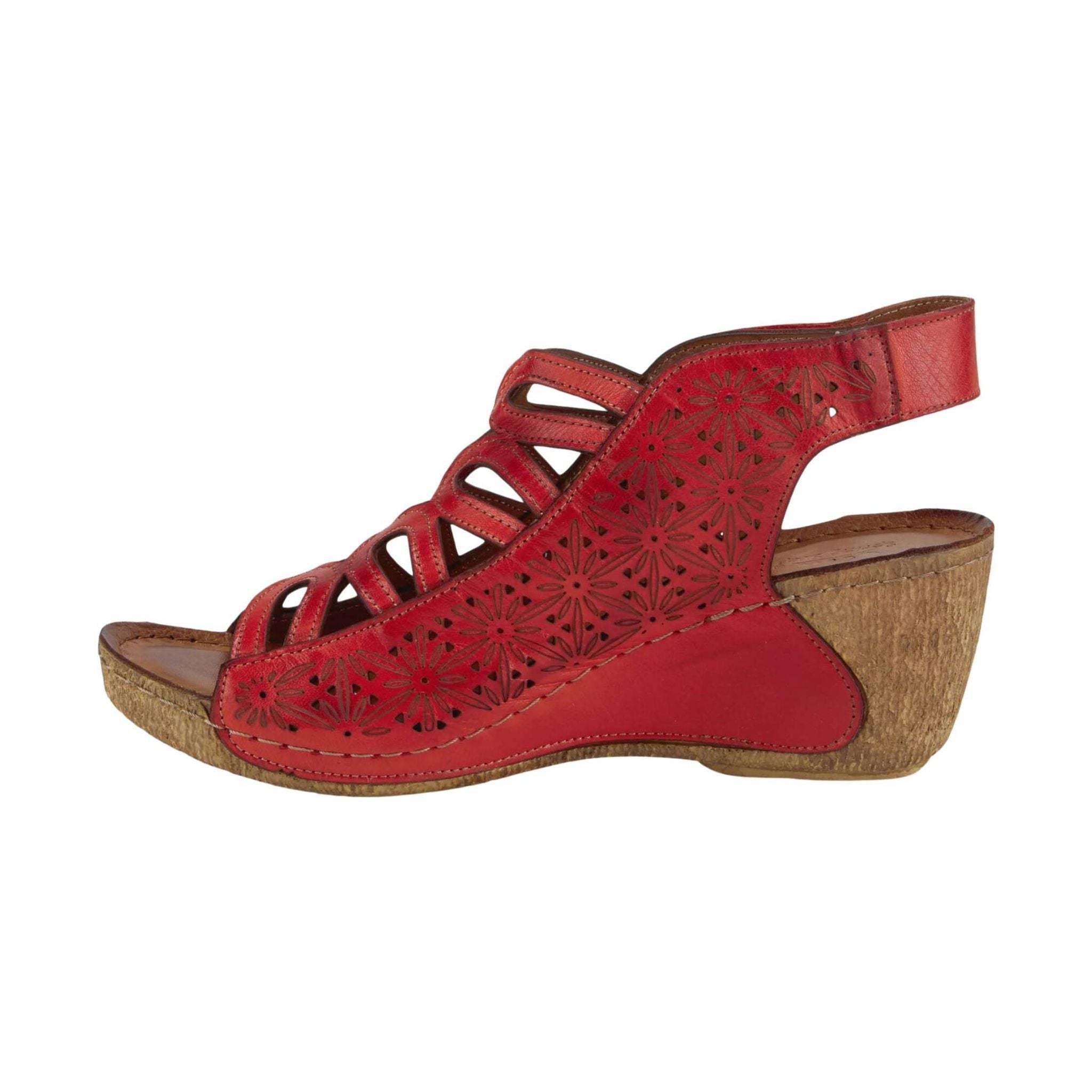 Spring Step Women's Inocencia Sandals - Red by Lenny's Shoe & Apparel