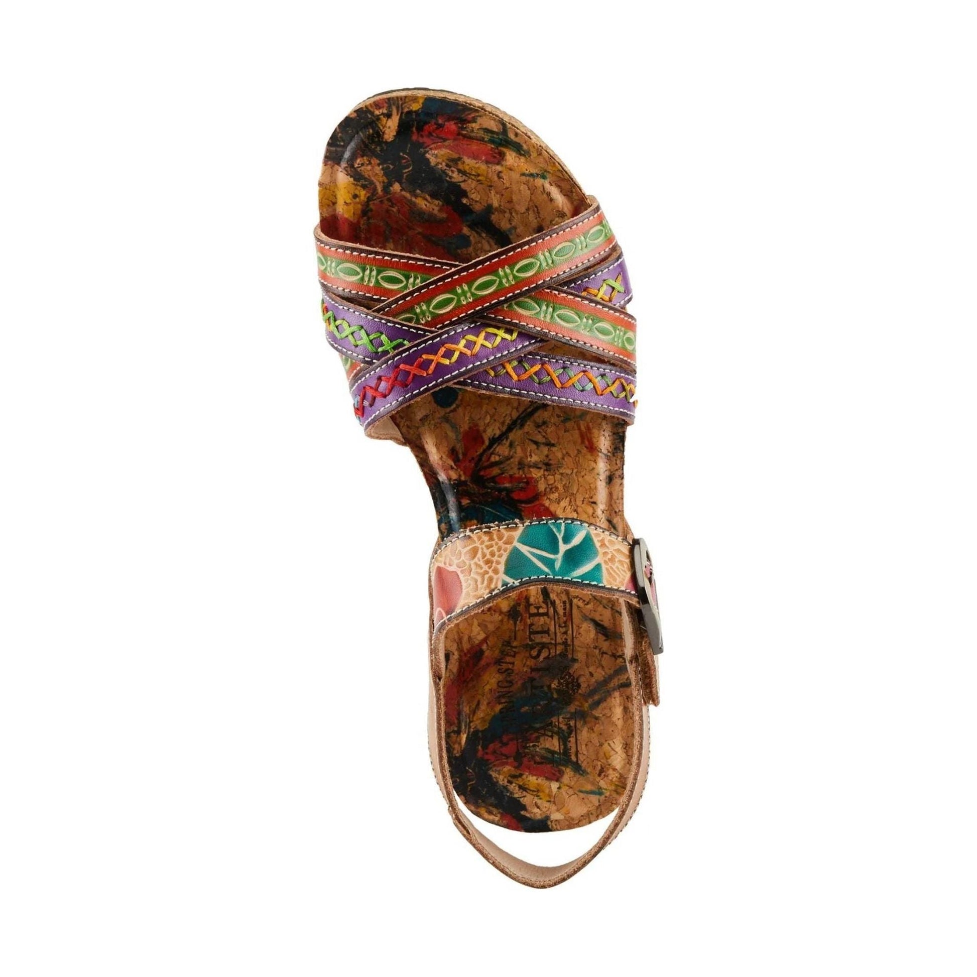 Spring Step Women's L'Artiste Bosquet Sandals - Tan Multi by Lenny's Shoe & Apparel