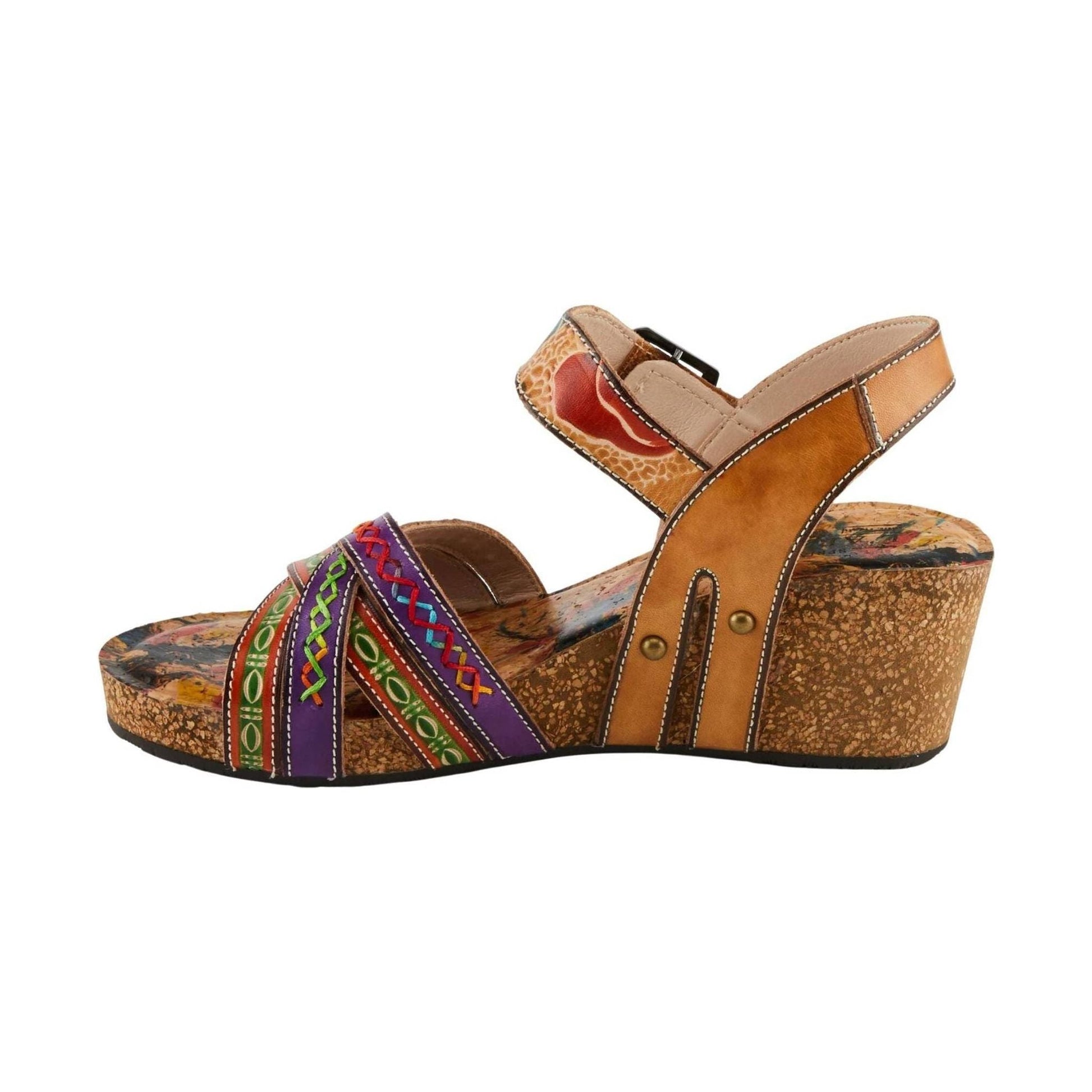 Spring Step Women's L'Artiste Bosquet Sandals - Tan Multi by Lenny's Shoe & Apparel