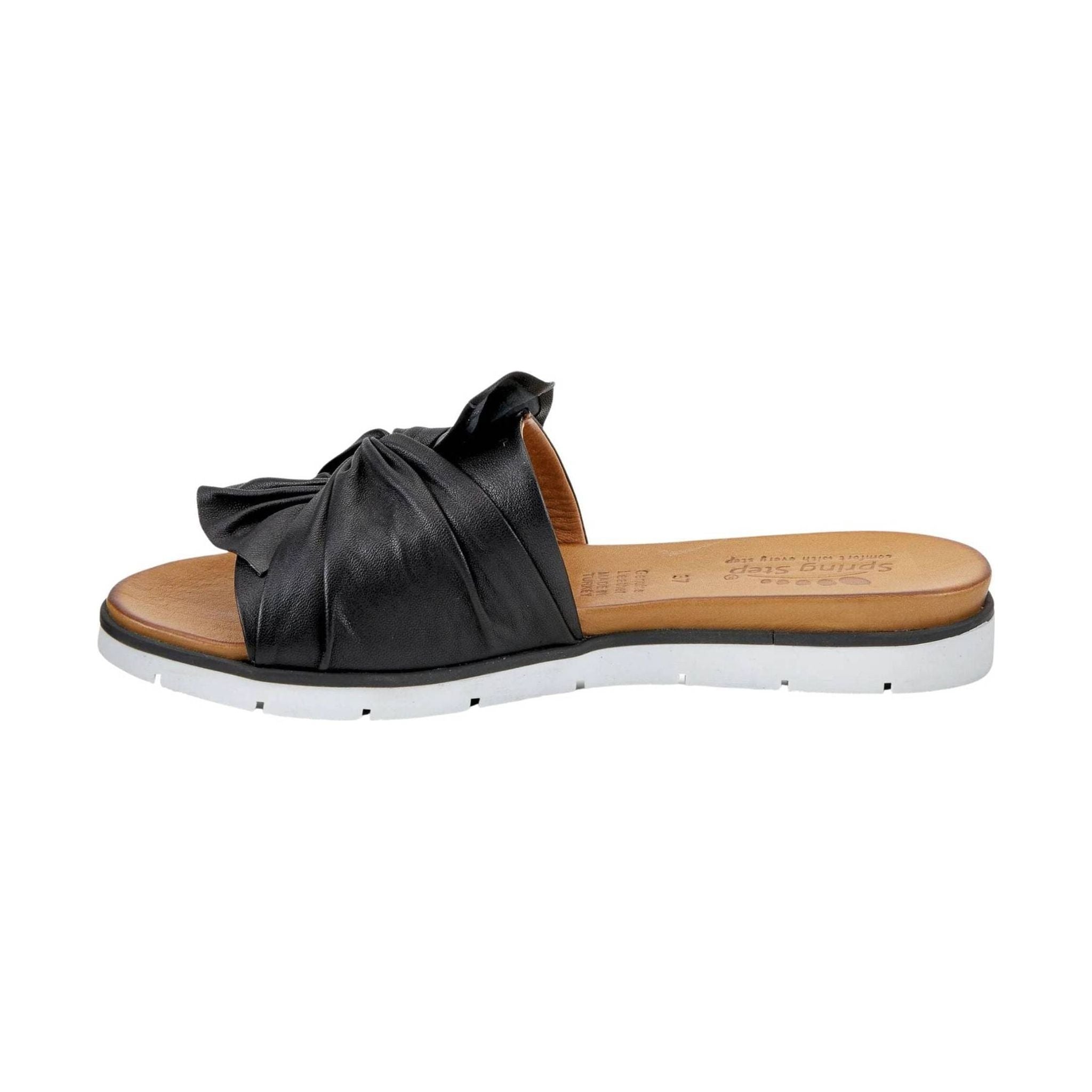 Spring Step Women's Lavona Slide Sandals - Black by Lenny's Shoe & Apparel